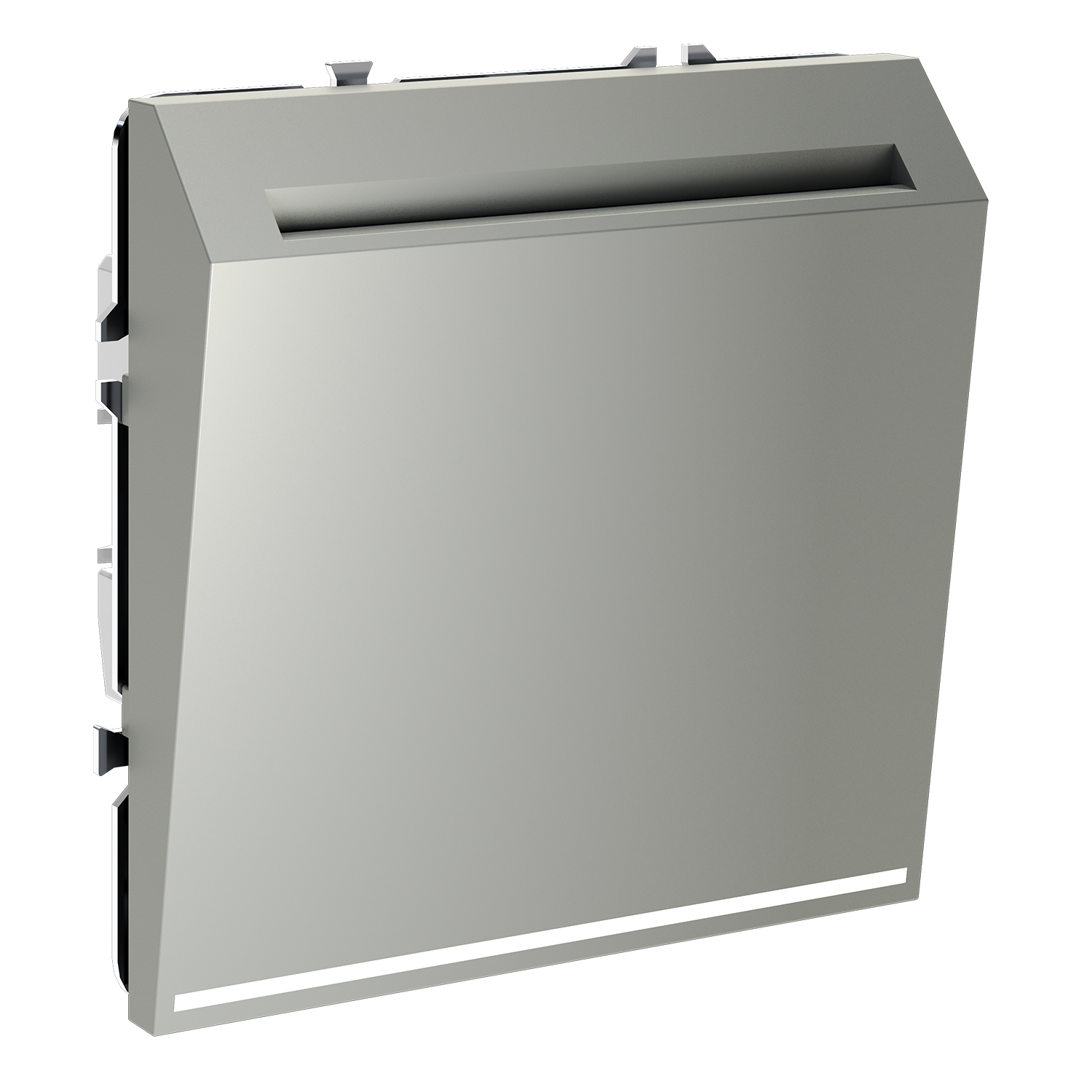 Выключатель встраиваемый S70 карточный 16А, сталь Voltum VLS010705