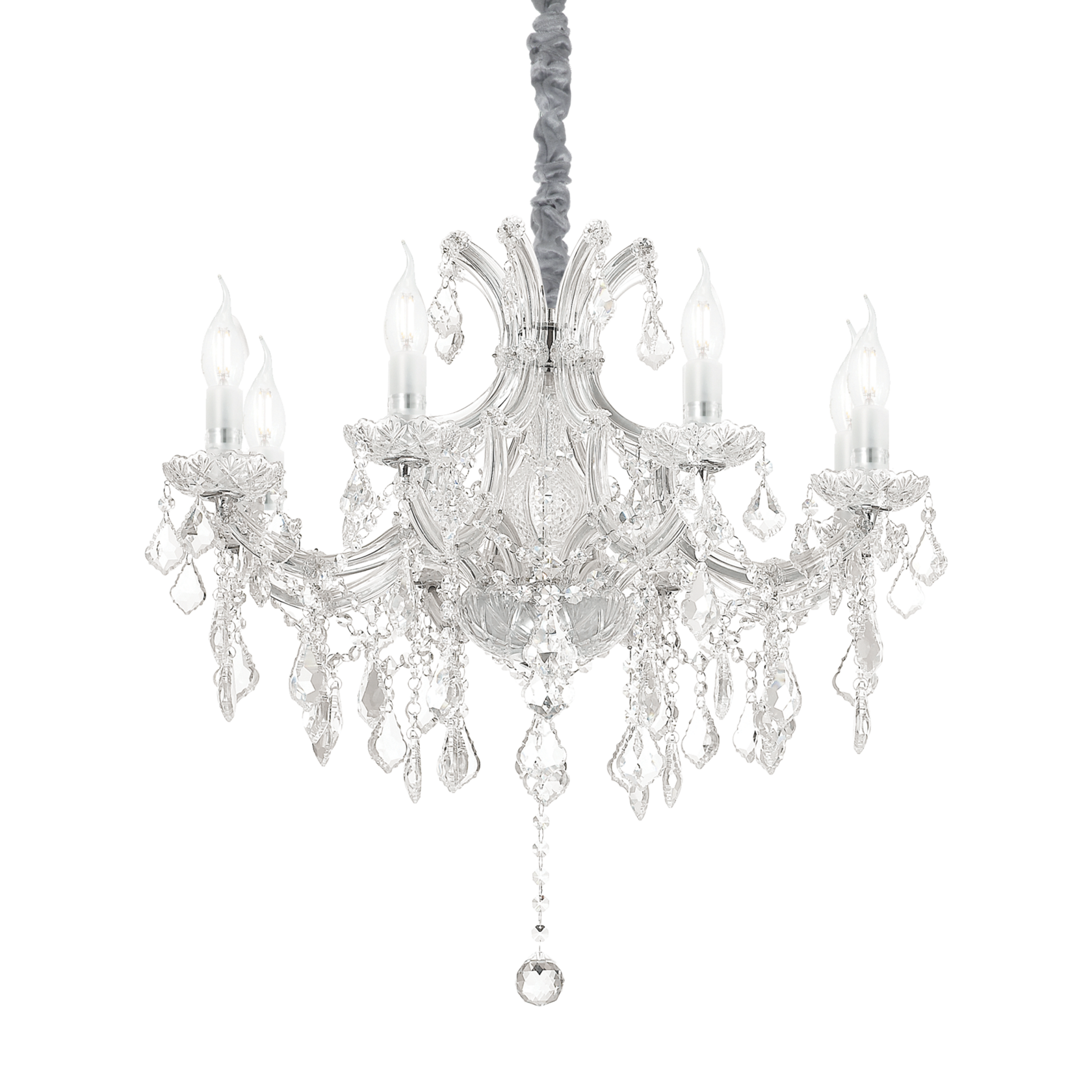 Люстра подвесная ideal lux Napoleon SP8 Е14 167244. 70/70/44 см