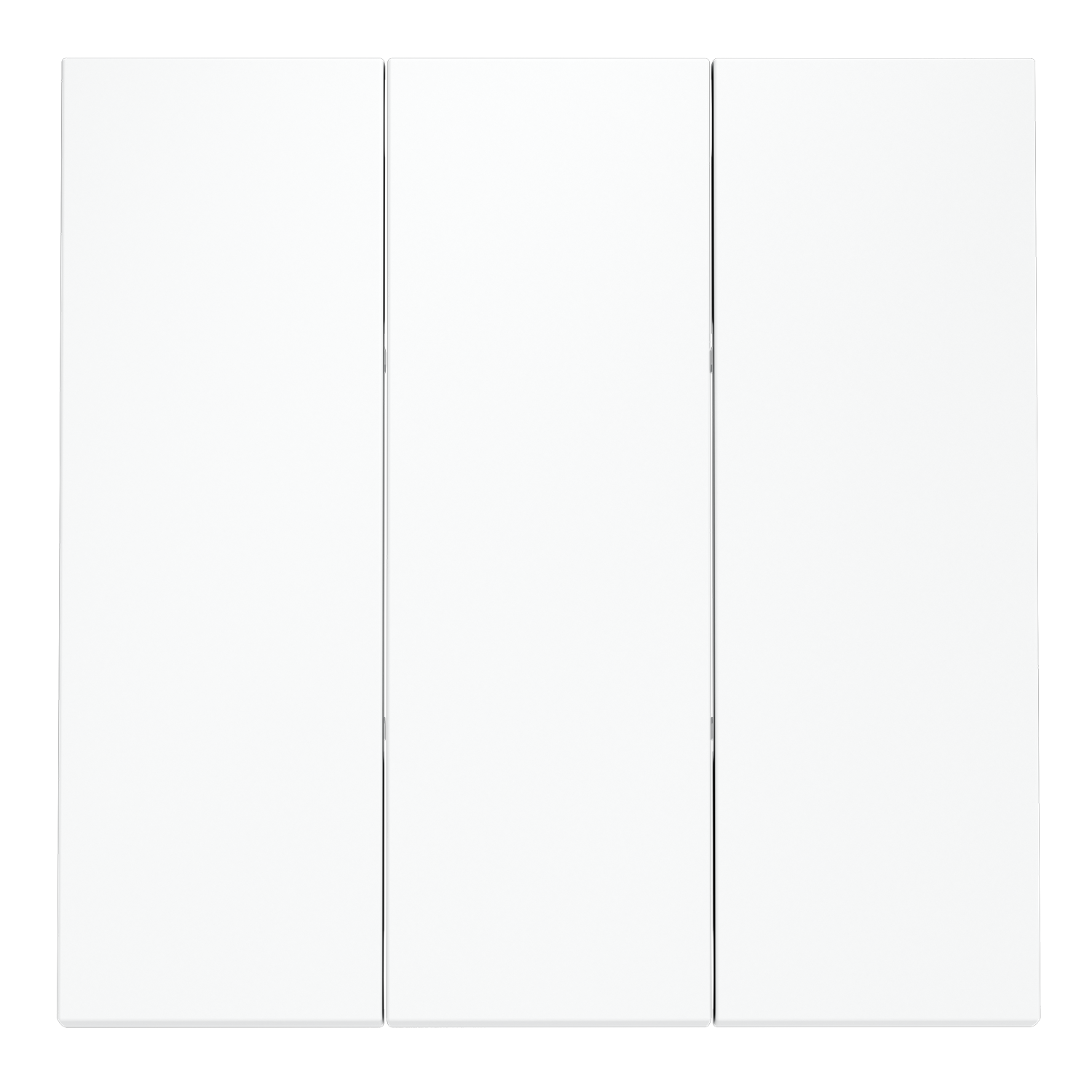 Клавиши для выключателя/переключателя трехклавишного, белый матовый Voltum S70 VLS000502, Пластик Soft touch