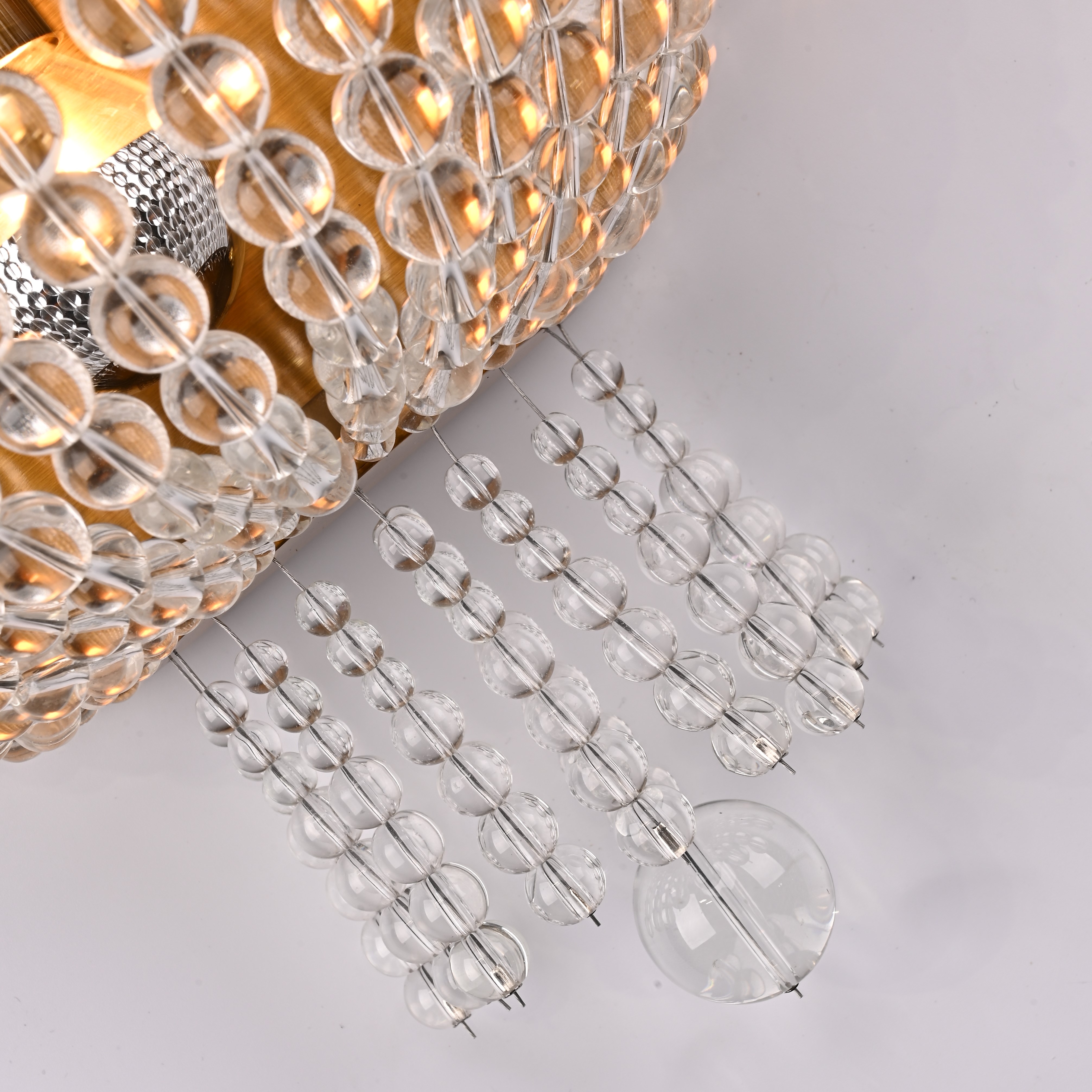 Бра Jacqueline Sconce Brass 25*25*26 см, 1*E14*40W, ImperiumLoft 44.444, Латунь