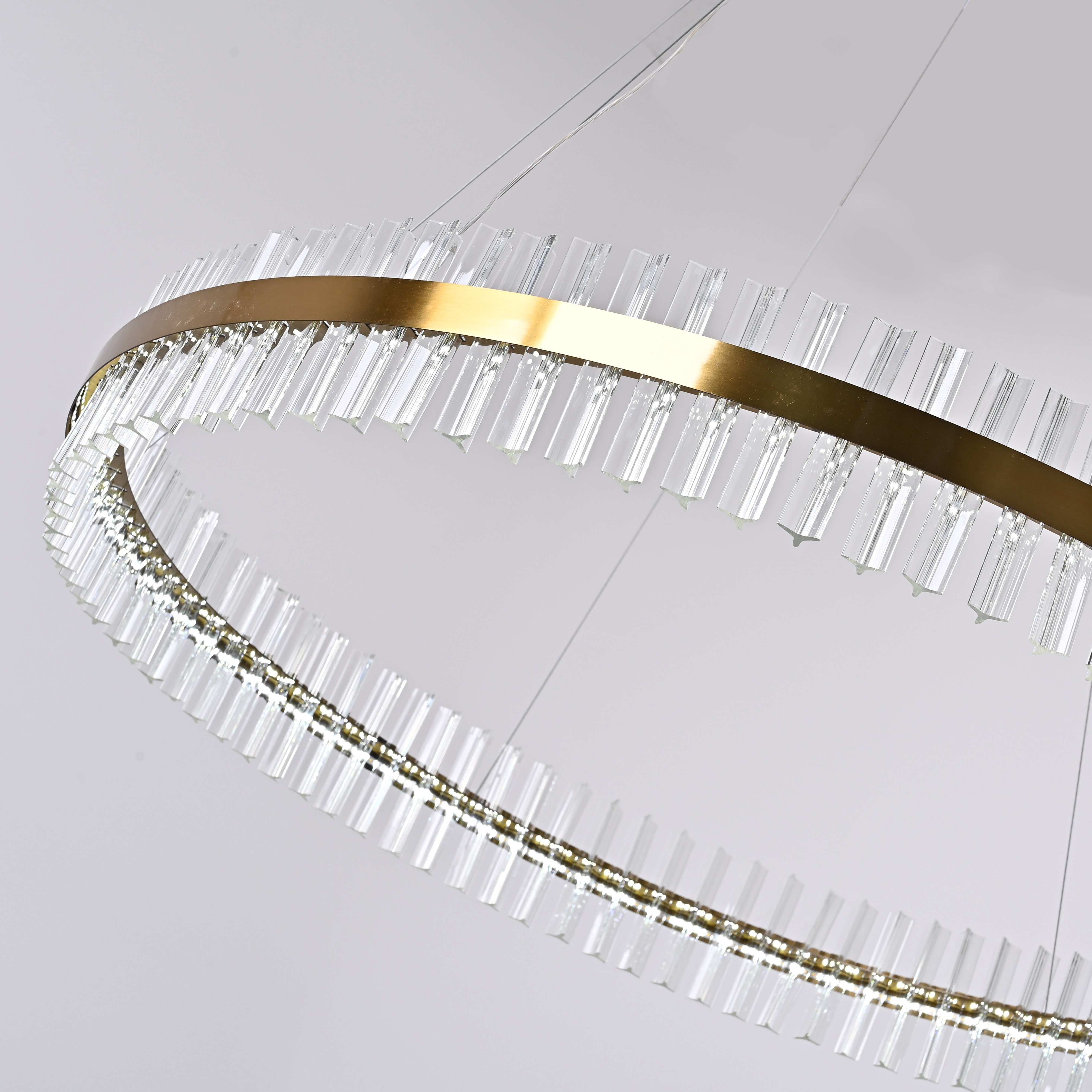 Подвесная люстра Saturno Not Baroncelli Suspension D120 120*120*120 см, 1*LED*50W, ImperiumLoft 40.1643-0, Золотистый