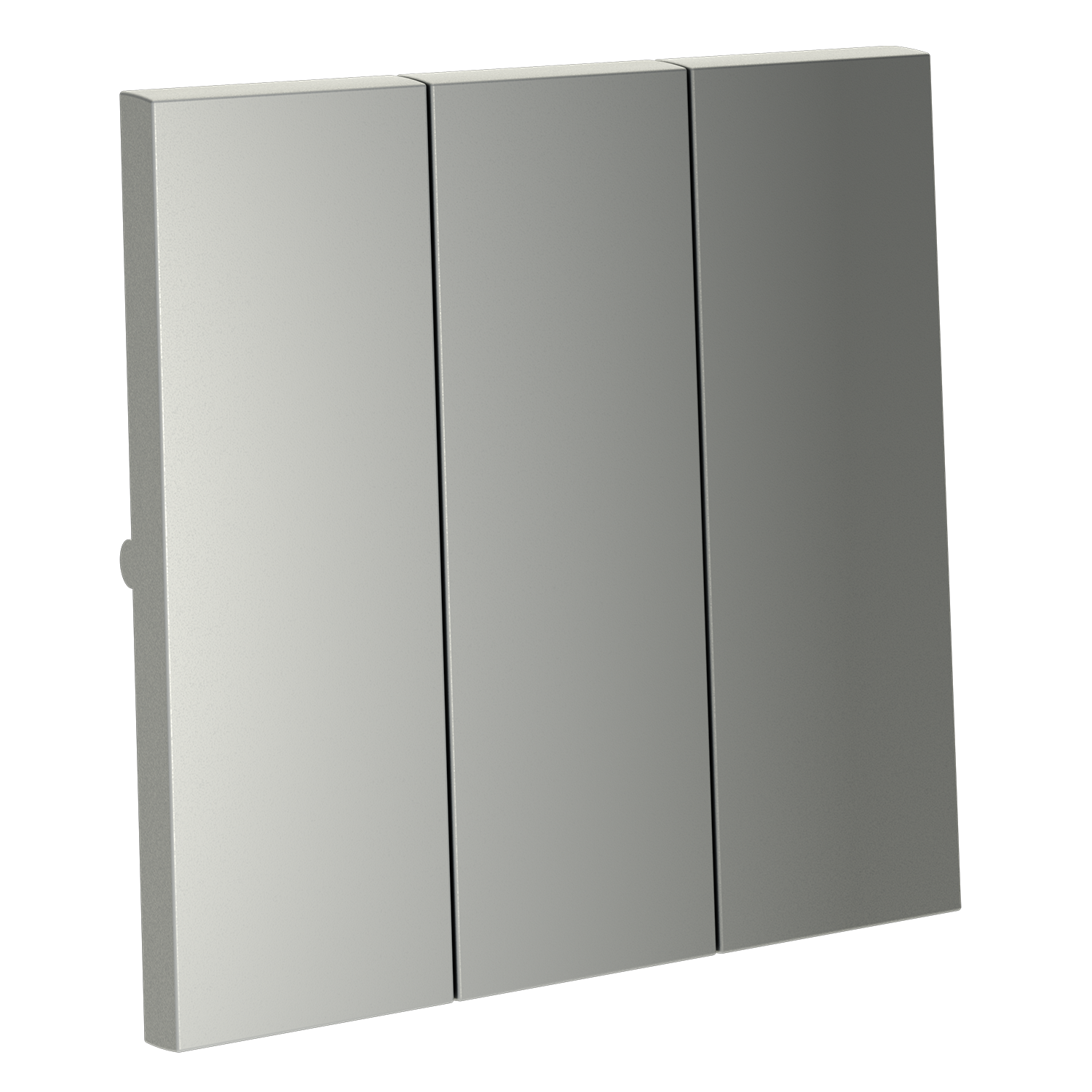 Клавиши для выключателя/переключателя трехклавишного, сталь Voltum S70 VLS000505, Пластик Soft touch