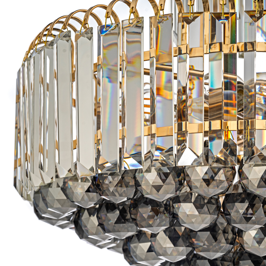 Люстра подвесная *47*35 см, 8*E14*40W, Arti Lampadari Ovada Ovada E 1.5.50.101 G, золотой