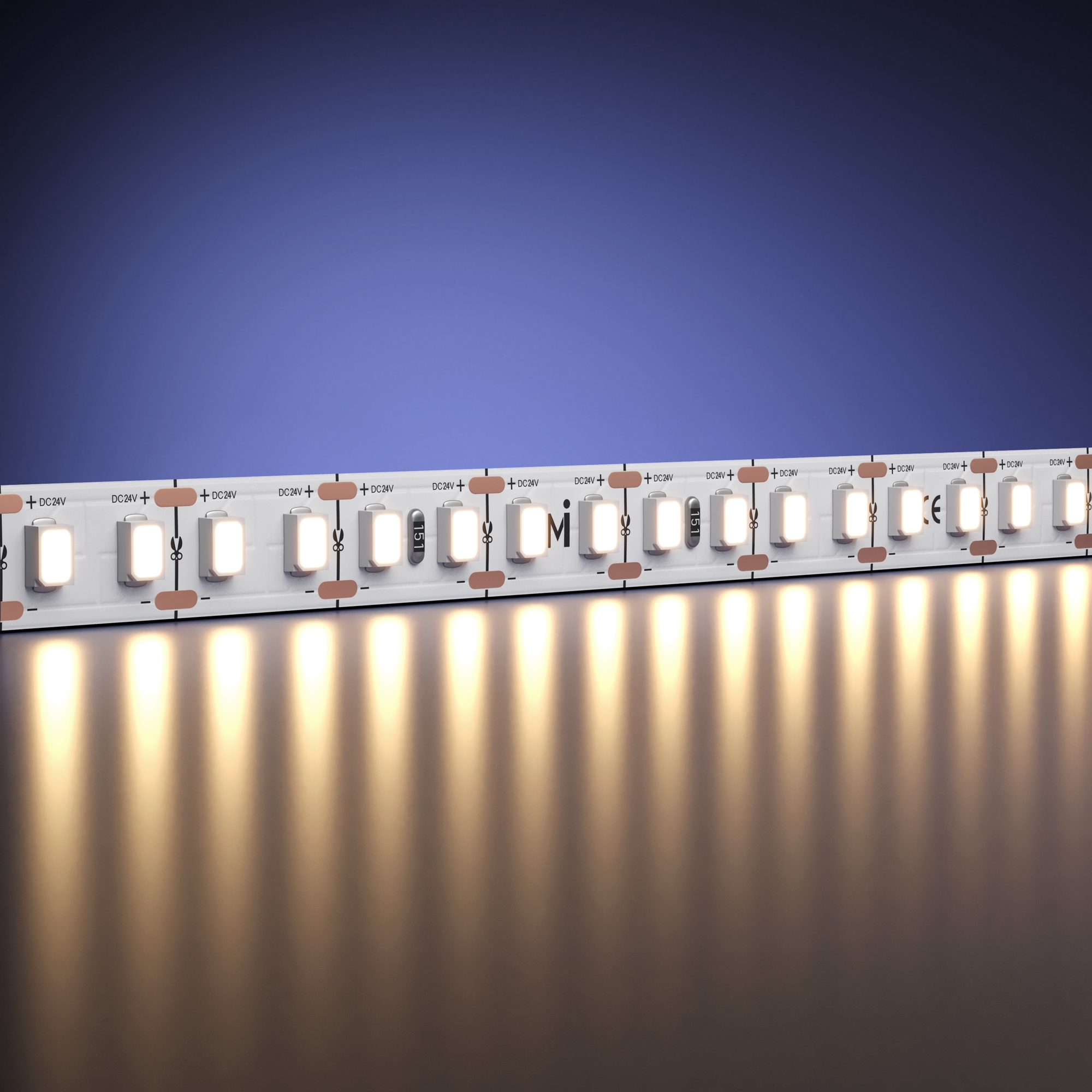 Светодиодная лента  24V 2835 14,4Вт/м 3000К 5м IP 20 201280 Maytoni Led Strip с малым шагом реза, цена за метр
