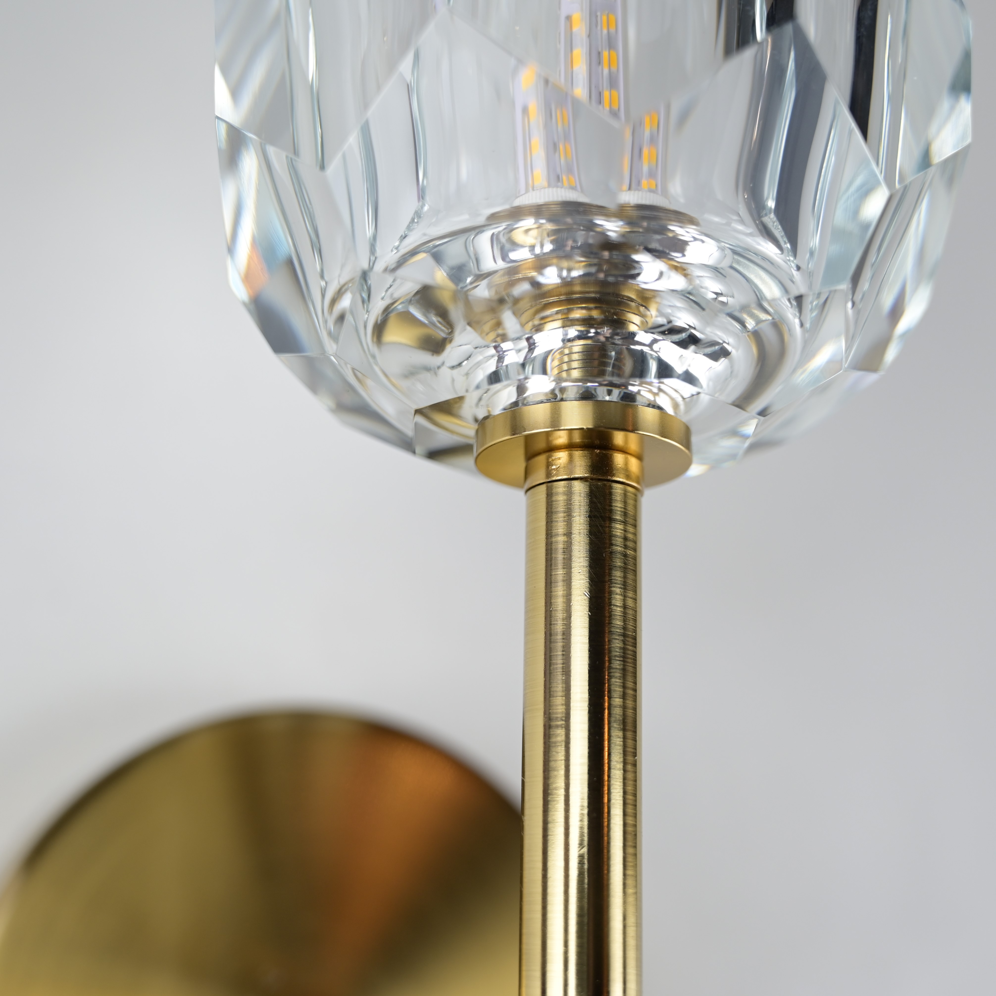Бра Boule de Cristal Single Sconce Brass 22*11*22 см, 1*G9*40W, ImperiumLoft 44.234, Латунь