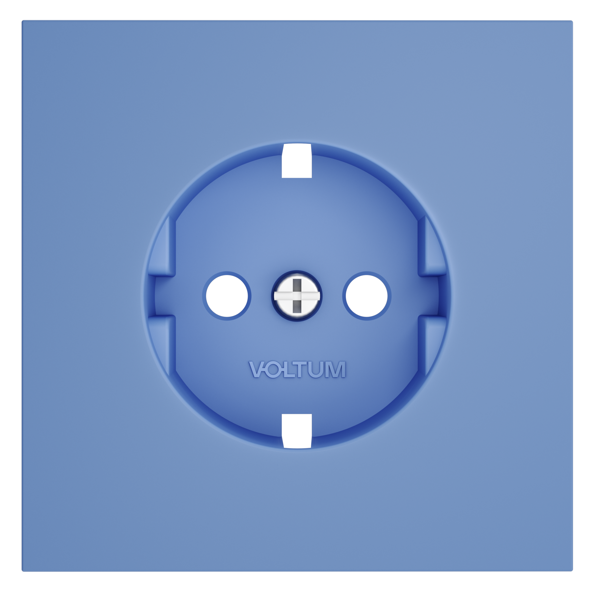 Накладка для розетки с заземлением, S70, деним Voltum VLS000615
