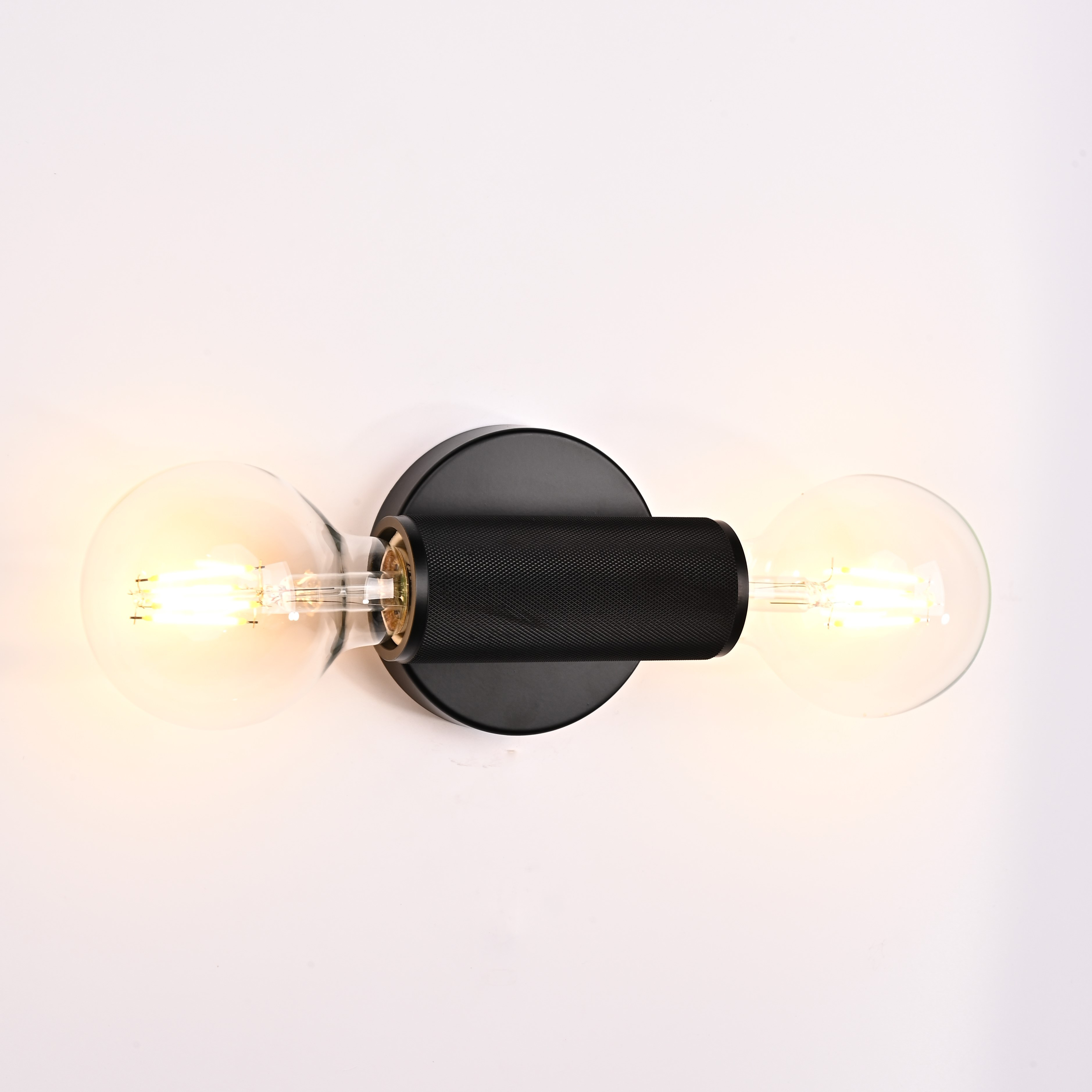 Бра RH Utilitaire Inline Sconce Black 28,5*8*10 см, 2*E27*60W, ImperiumLoft 44.558, Чёрный