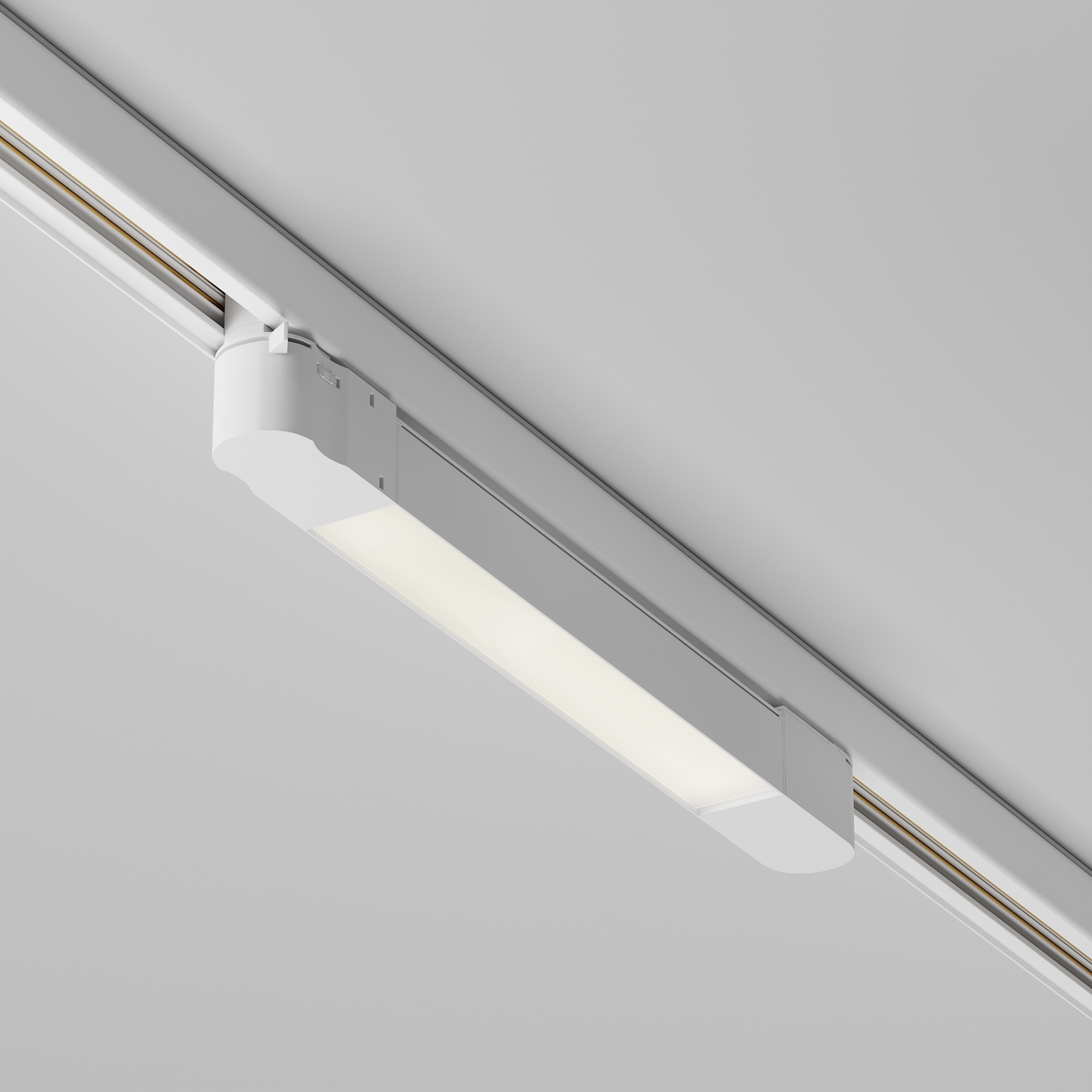 Трековый светильник 34,5*3,5*-6 см, *LED*10W, 4000K, Maytoni Technical Basis TR196-3-10W4K-W(N), Белый