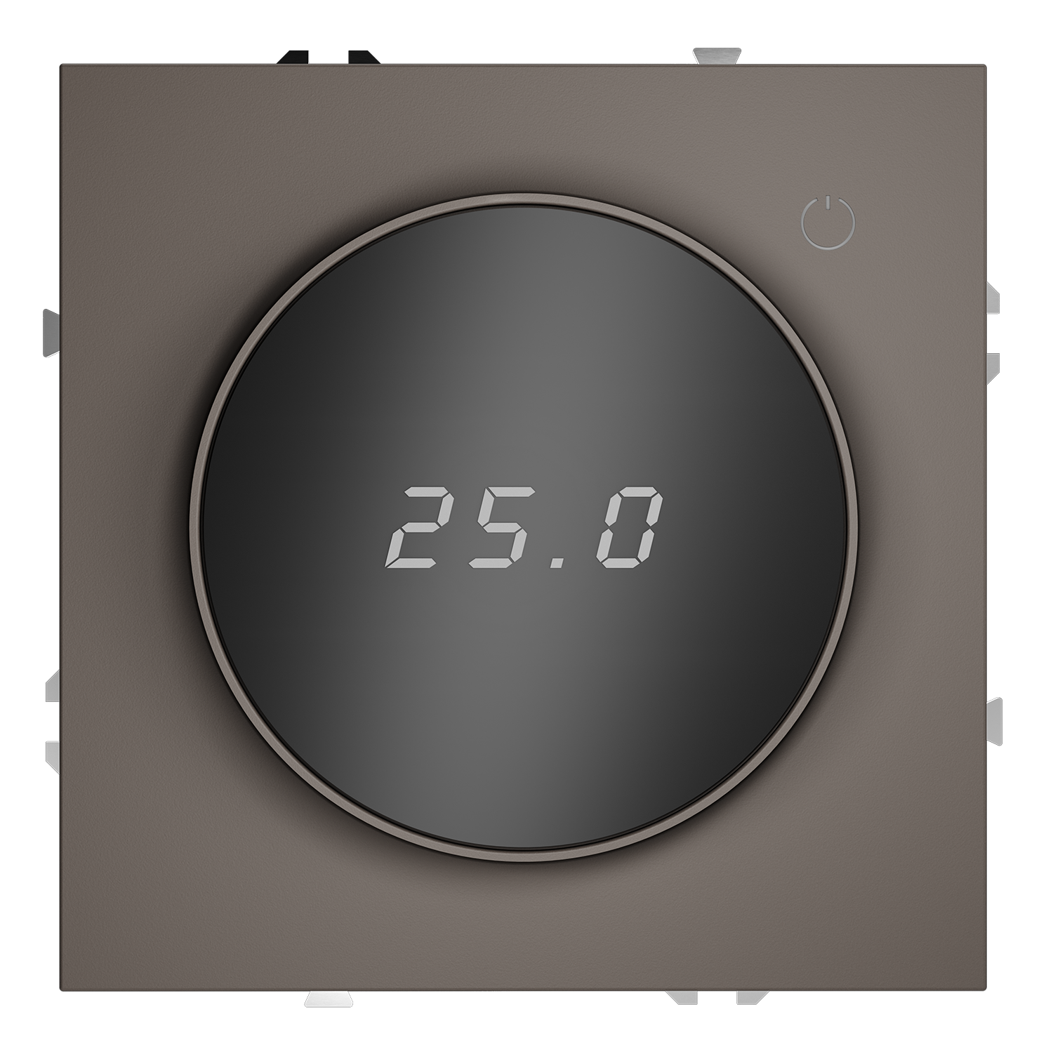 Терморегулятор электронный S70 с индикацией и датчиком, для теплого пола, капучино Voltum VLS070114