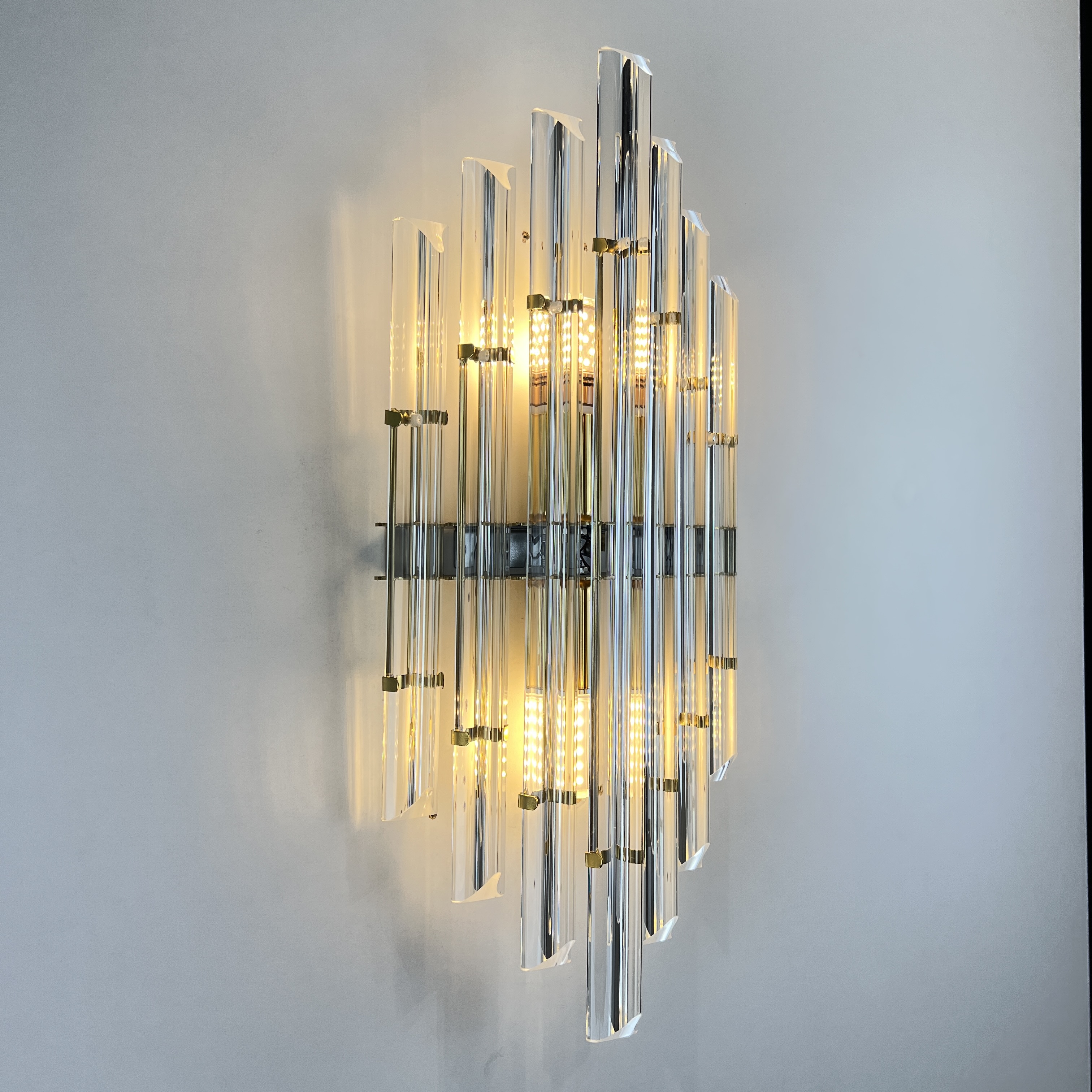 Бра Art Wall Luxury 2 9*22*50 см, 2*E14*40W, ImperiumLoft 44.721, Золотистый