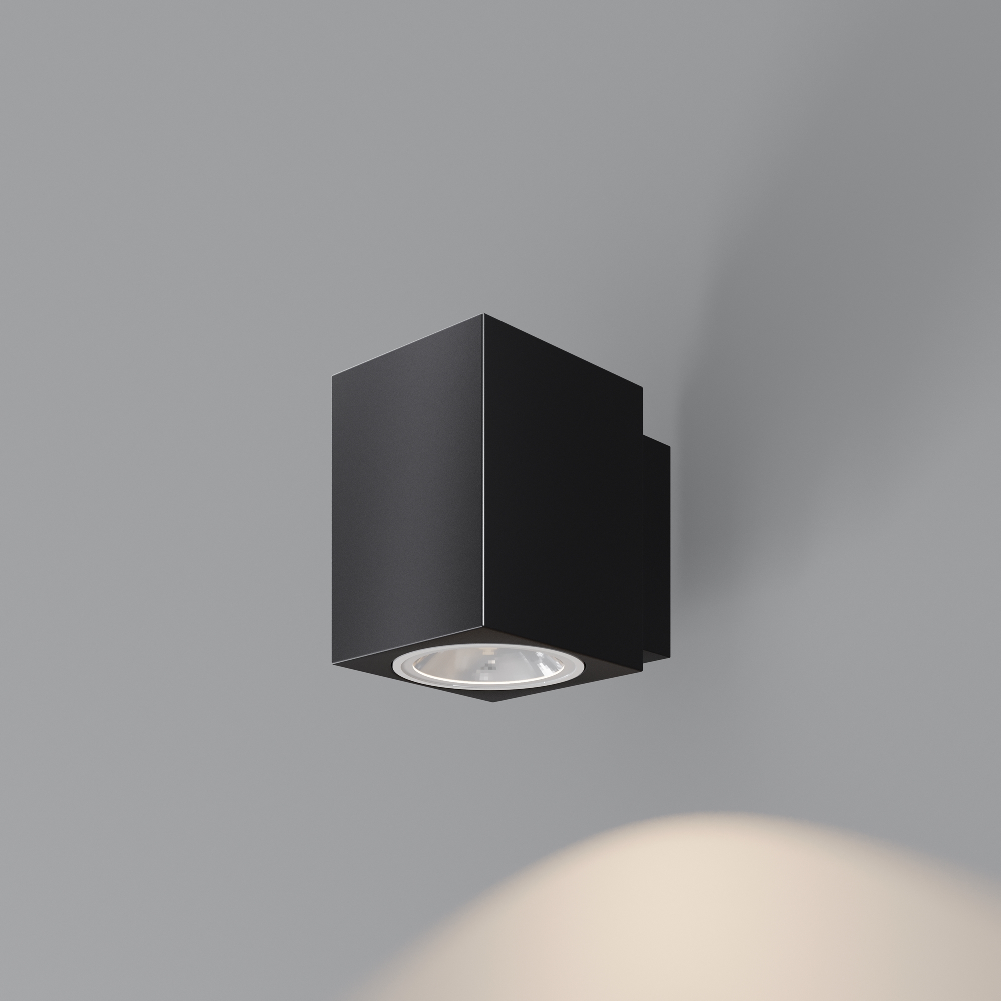Уличный настенный светильник 8*12*-11 см, *LED*5W, 3000K, Maytoni Outdoor Block O507WL-L5B3K, Черный