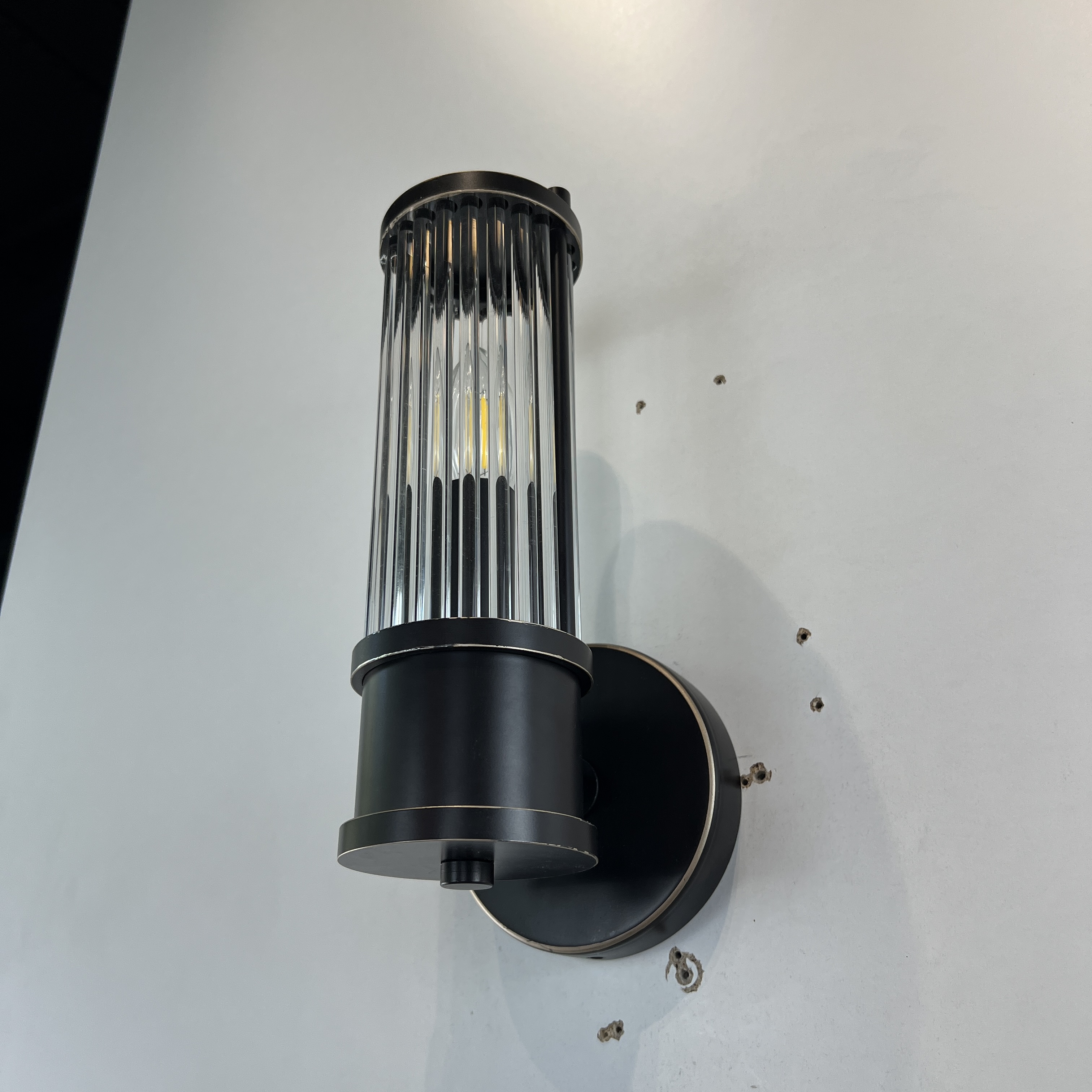 Бра Ralph Lauren Allen Single Sconce 13*12*27 см, 1*E14*60W, ImperiumLoft 44.664, Чёрный