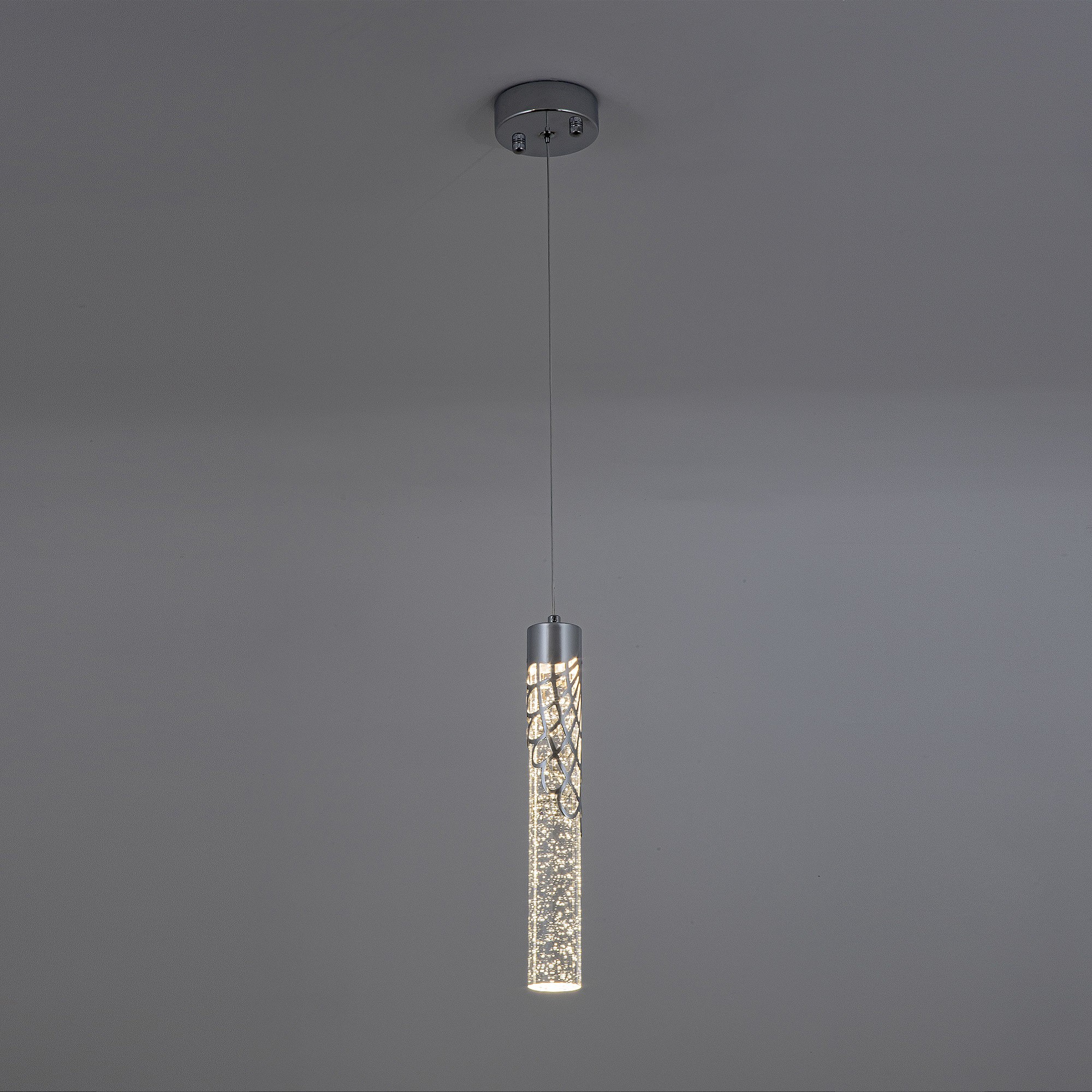 Подвесной светильник 10*10*112 см, LED 5W, 4000K, Хром MODELUX ML.88965.1 CH