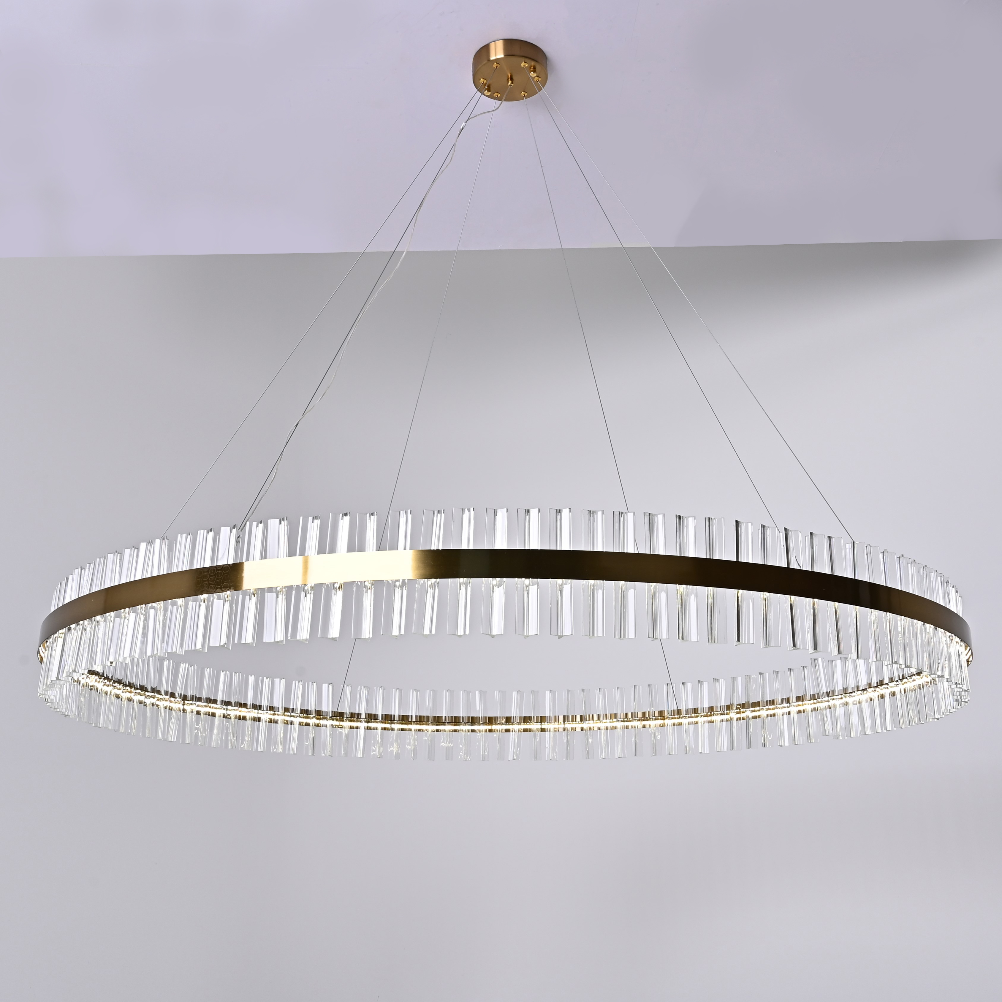 Подвесная люстра Saturno Not Baroncelli Suspension D150 150*150*150 см, 1*LED*50W, ImperiumLoft 40.1643-0, Золотистый
