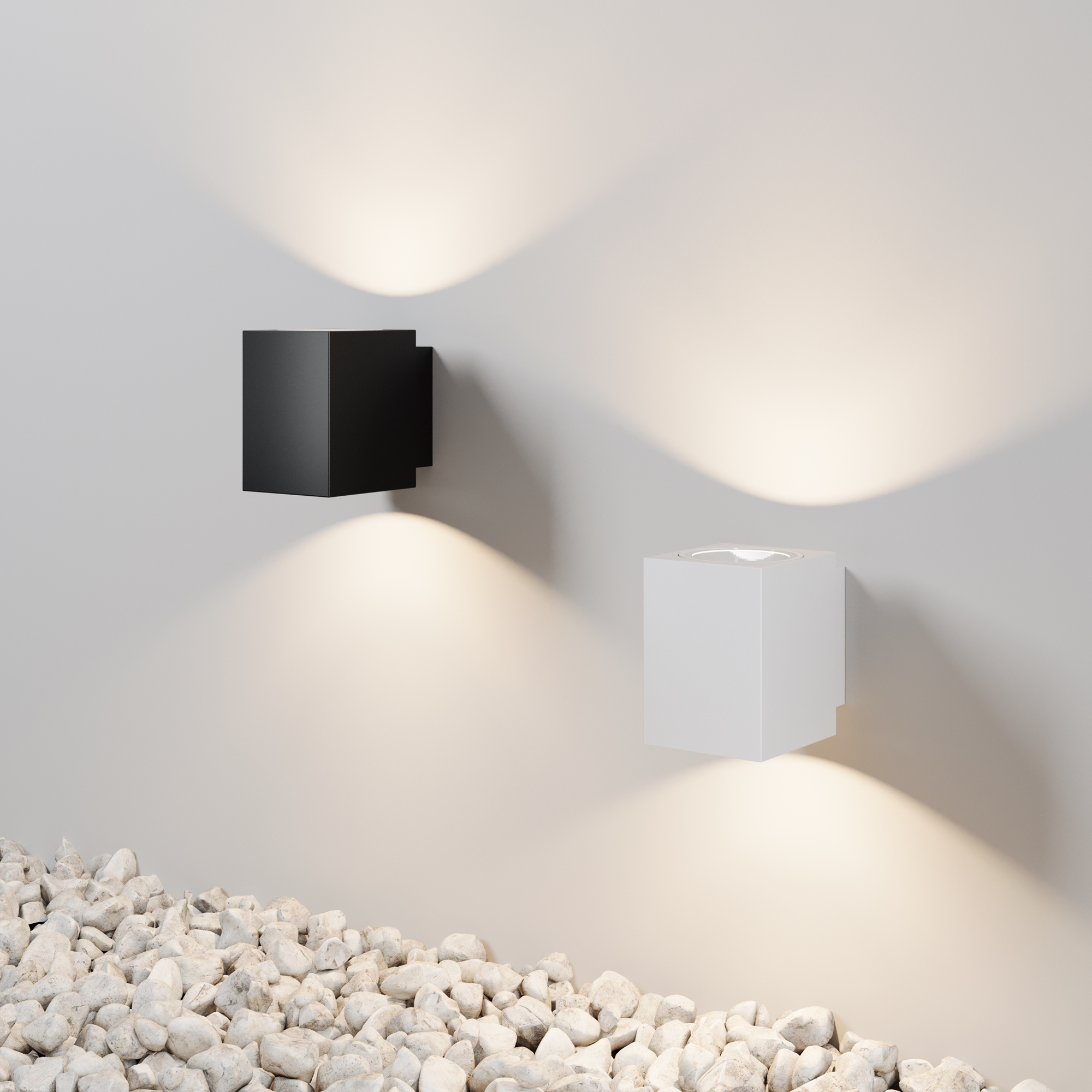 Уличный настенный светильник 8*12*-11 см, *LED*10W, 3000K, Maytoni Outdoor Block O507WL-L10B3K, Черный