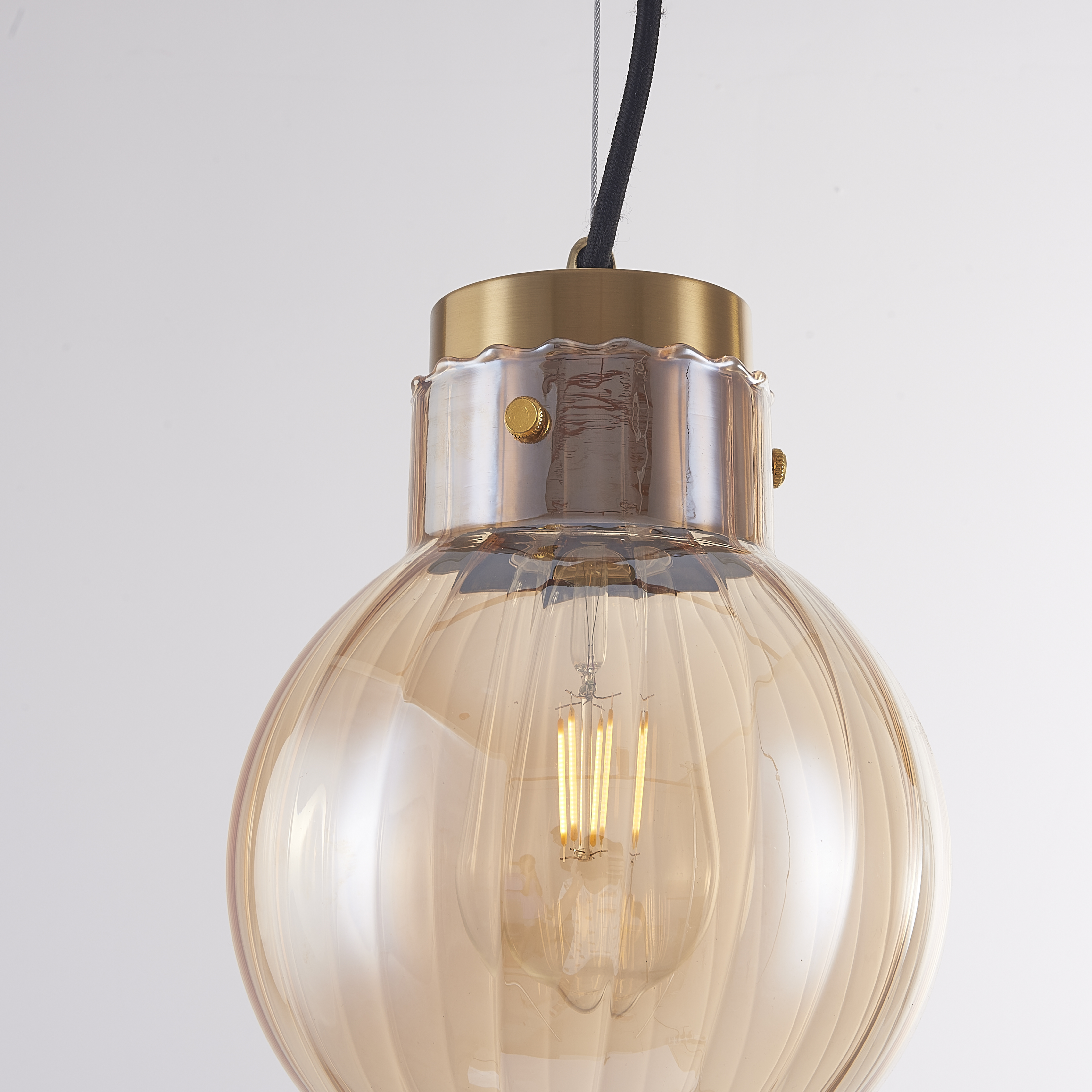 Подвесной светильник Heathfield Lighting - Medina Pendant Brown 17*17*80 см, 1*E27*60W, ImperiumLoft 40.2682-0, Золотистый