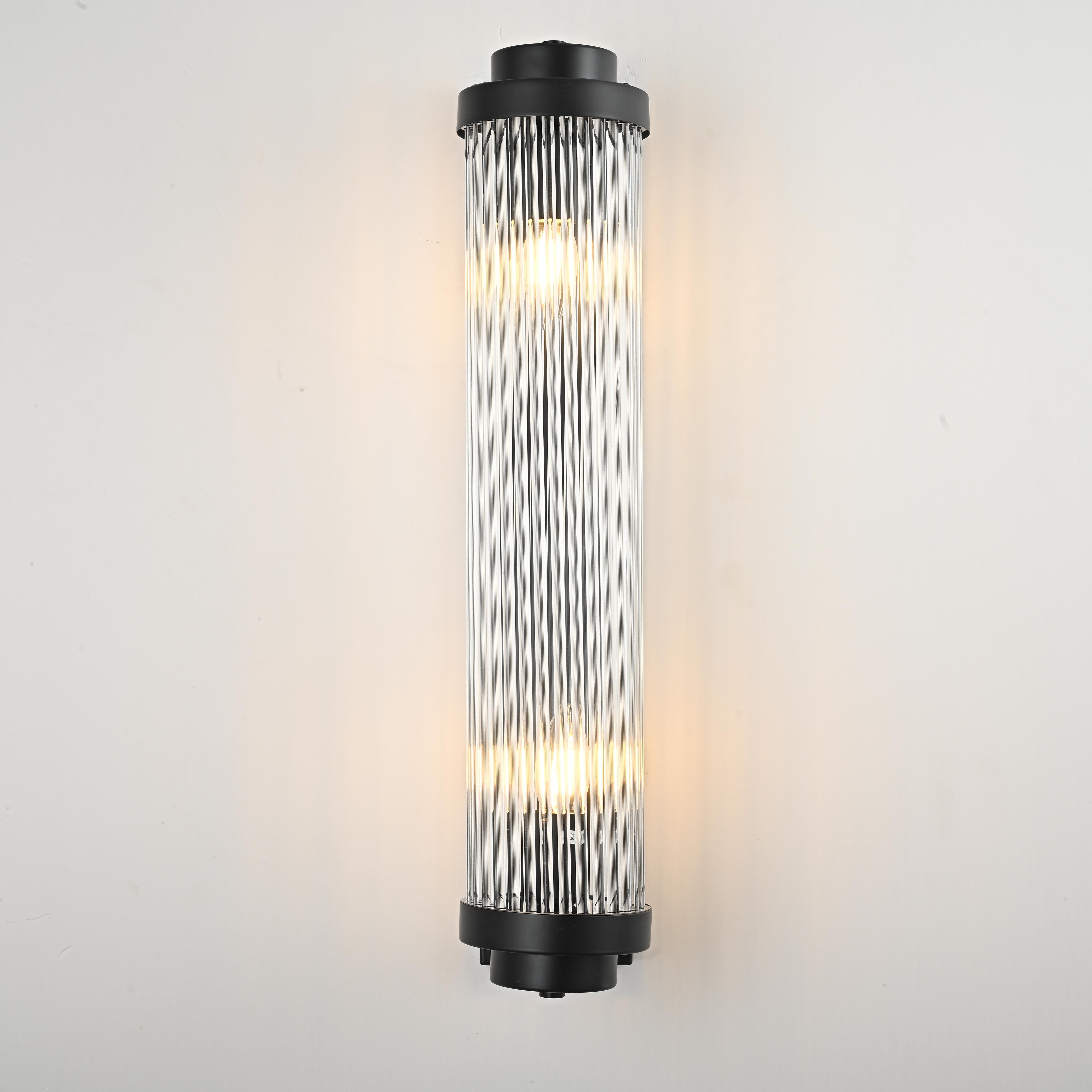 Бра Kiosk Black 60 12*12*60 см, 2*E14*40W, ImperiumLoft 44.683-0, Чёрный