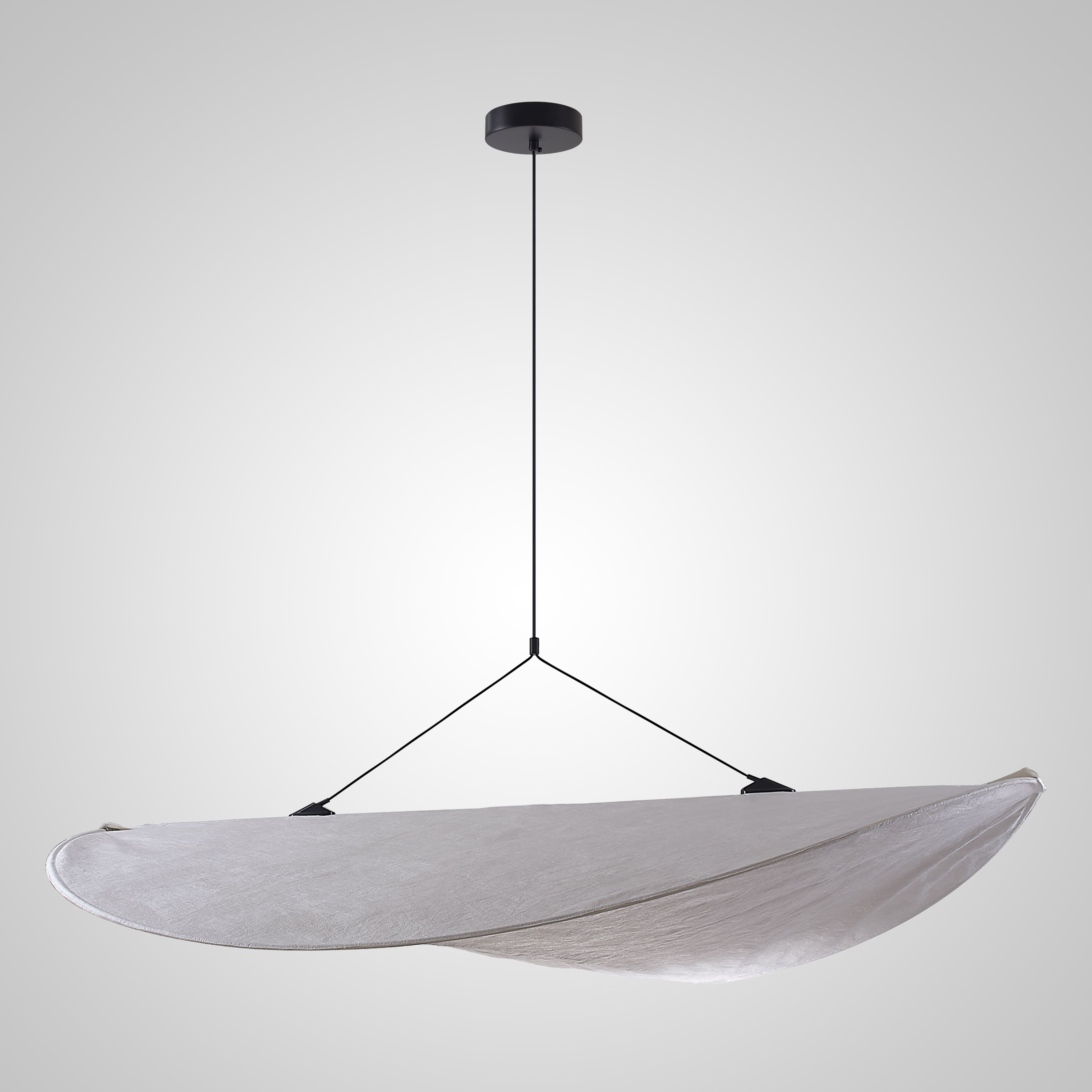 Подвесной светильник Light of Tense D100 10*51*51 см, 1*LED*35W, 3000, 4000, 5000K, ImperiumLoft tense01, Чёрный