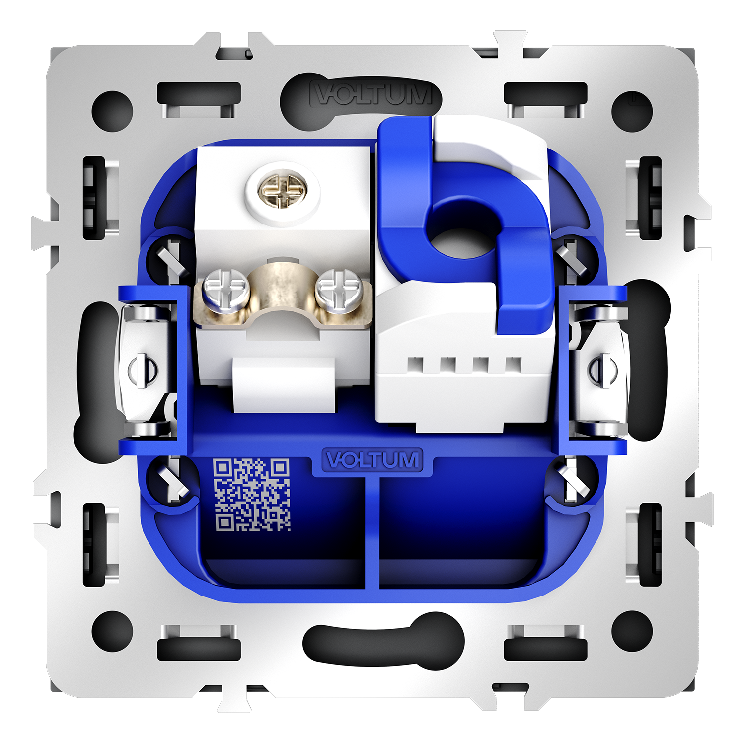 Розетка телевизионная встраиваемая TV+RJ45 кат. 6, графит Voltum S70 VLS060707, Пластик Soft touch
