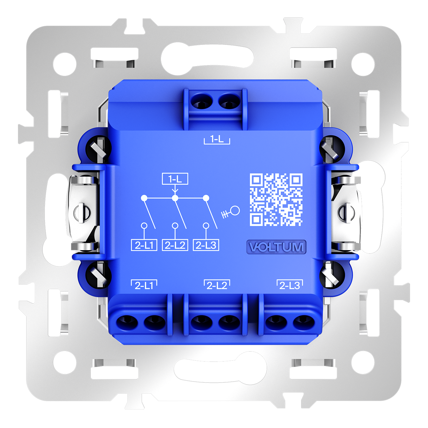 Механизм выключателя трехклавишного 10А, S70 Voltum S70 VLS0301M, Металл
