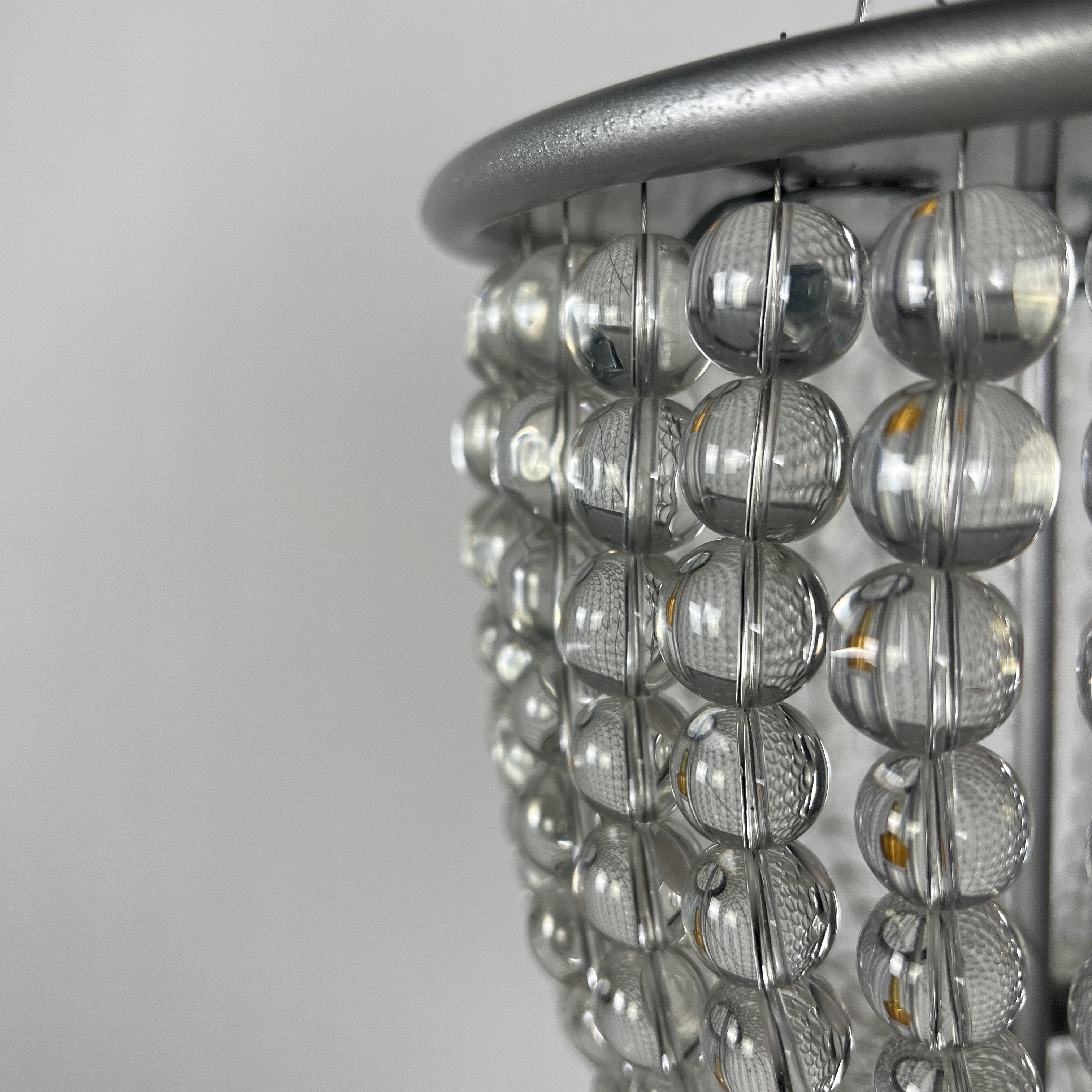 Потолочная люстра Jacqueline White Sconce 25*25*26 см, 1*E14*40W, ImperiumLoft 44.444, Серебристый
