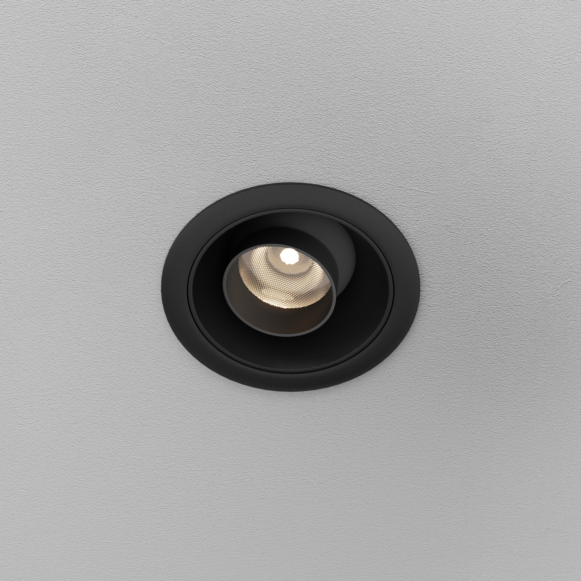 Встраиваемый светильник *6,5*-4,9 см, *LED*10W, 3000K, Maytoni Technical Dip T DL128-10W3K-B, Черный