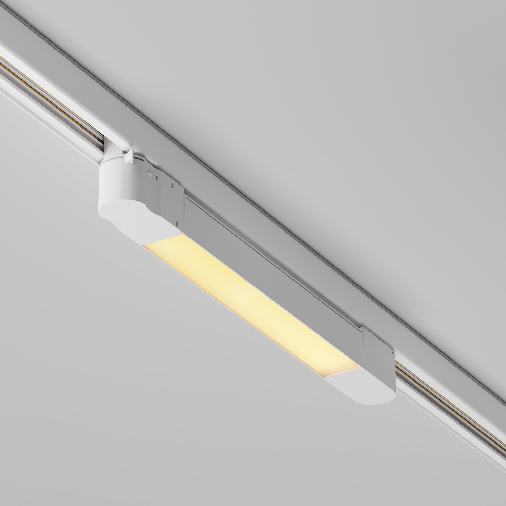 Трековый светильник 34,5*3,5*-6 см, *LED*10W, 2700K, Maytoni Technical Basis TR196-3-10W2.7K-W(N), Белый