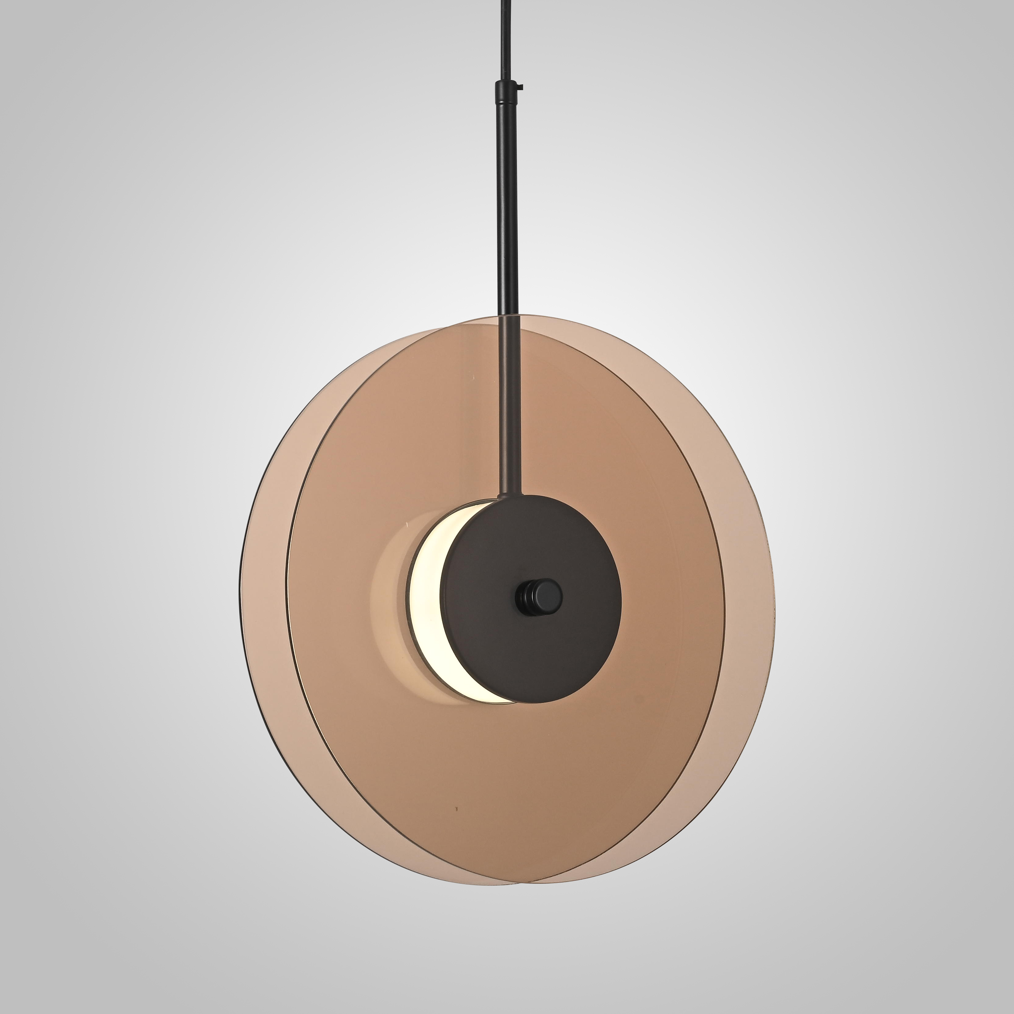 Подвесной светильник CINE A D28 12*33*33 см, 1*LED*5W, 3000, 4000, 5000K, ImperiumLoft cine01, Чёрный