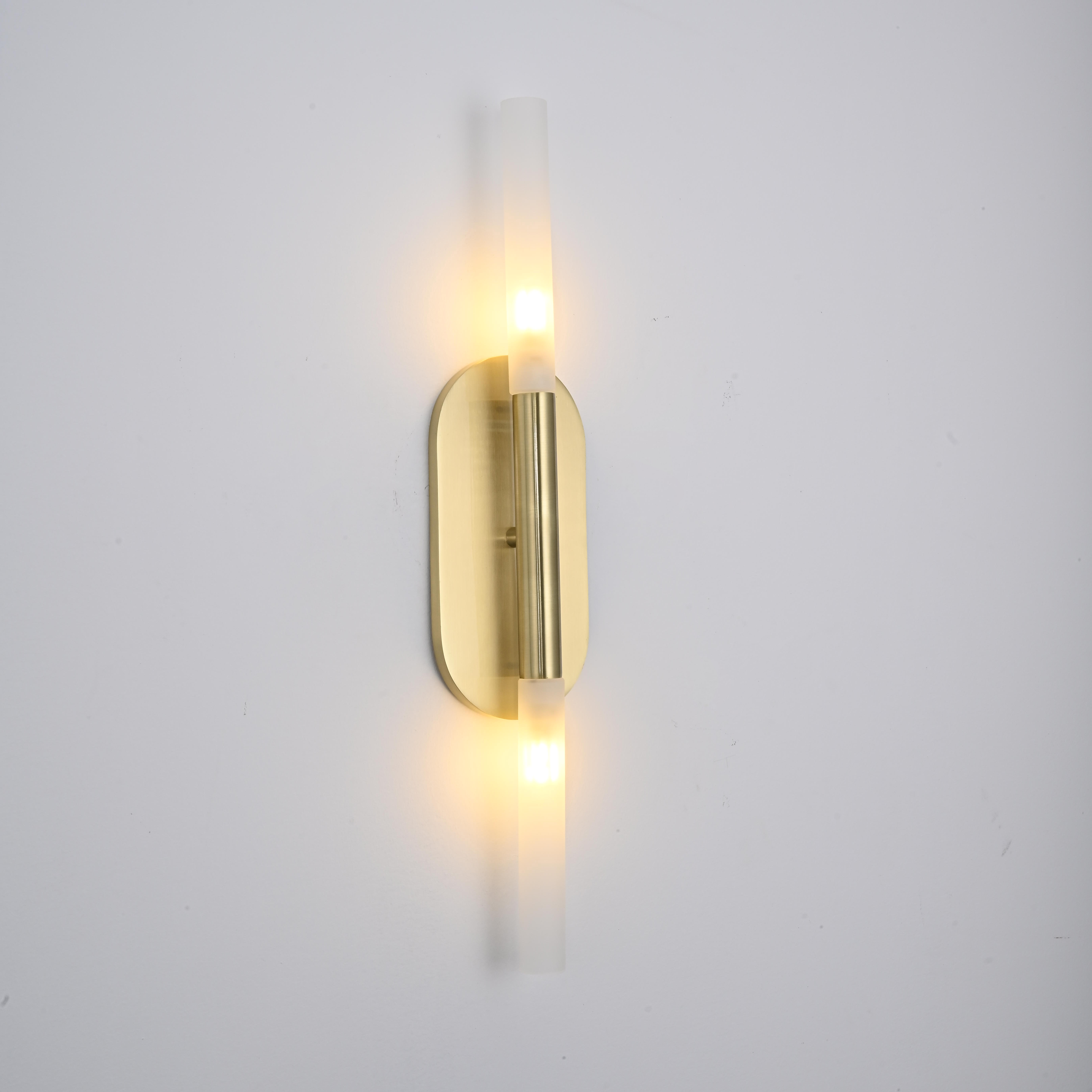 Бра Rousseau Medium Vanity honey gold 7*10*55,8 см, 2*G9*40W, ImperiumLoft 190587-22, Золотистый