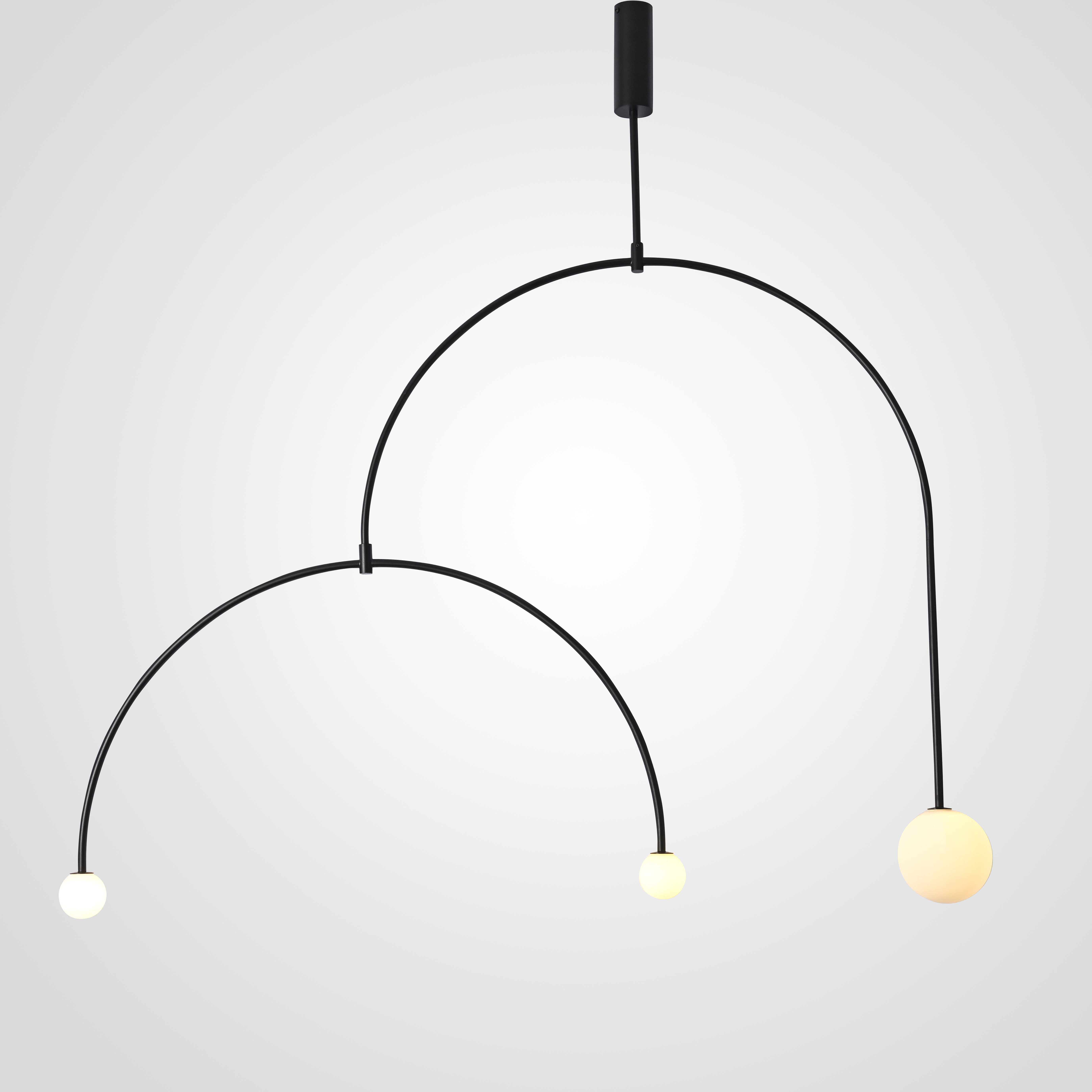 Подвесной светильник LINES C 120*120*120 см, 3*G4*20W, ImperiumLoft LINES-03, Чёрный