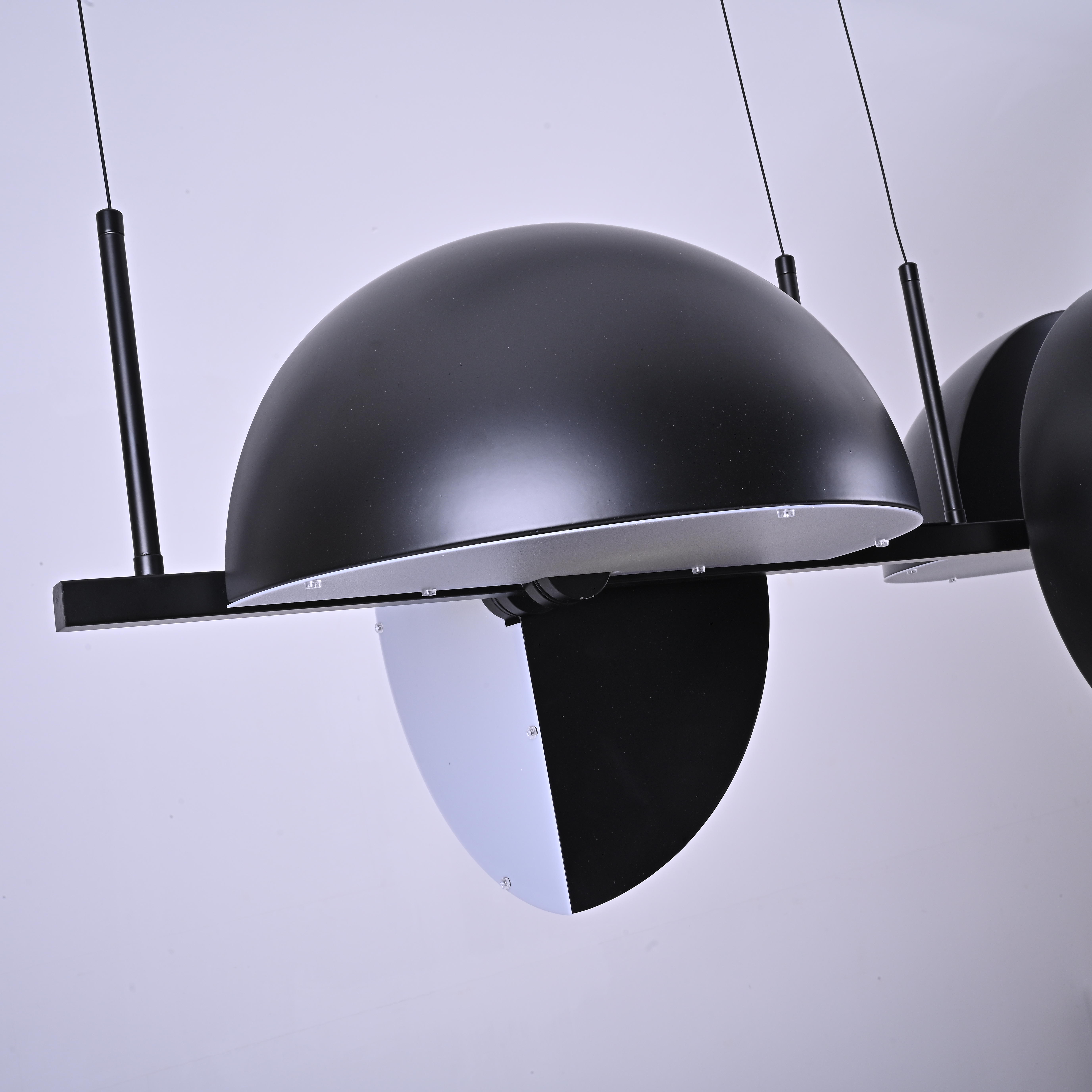 Подвесной светильник Trapeze Triplette by oblure 150*35*37 см, 6*E27*60W, ImperiumLoft 40.962, Чёрный