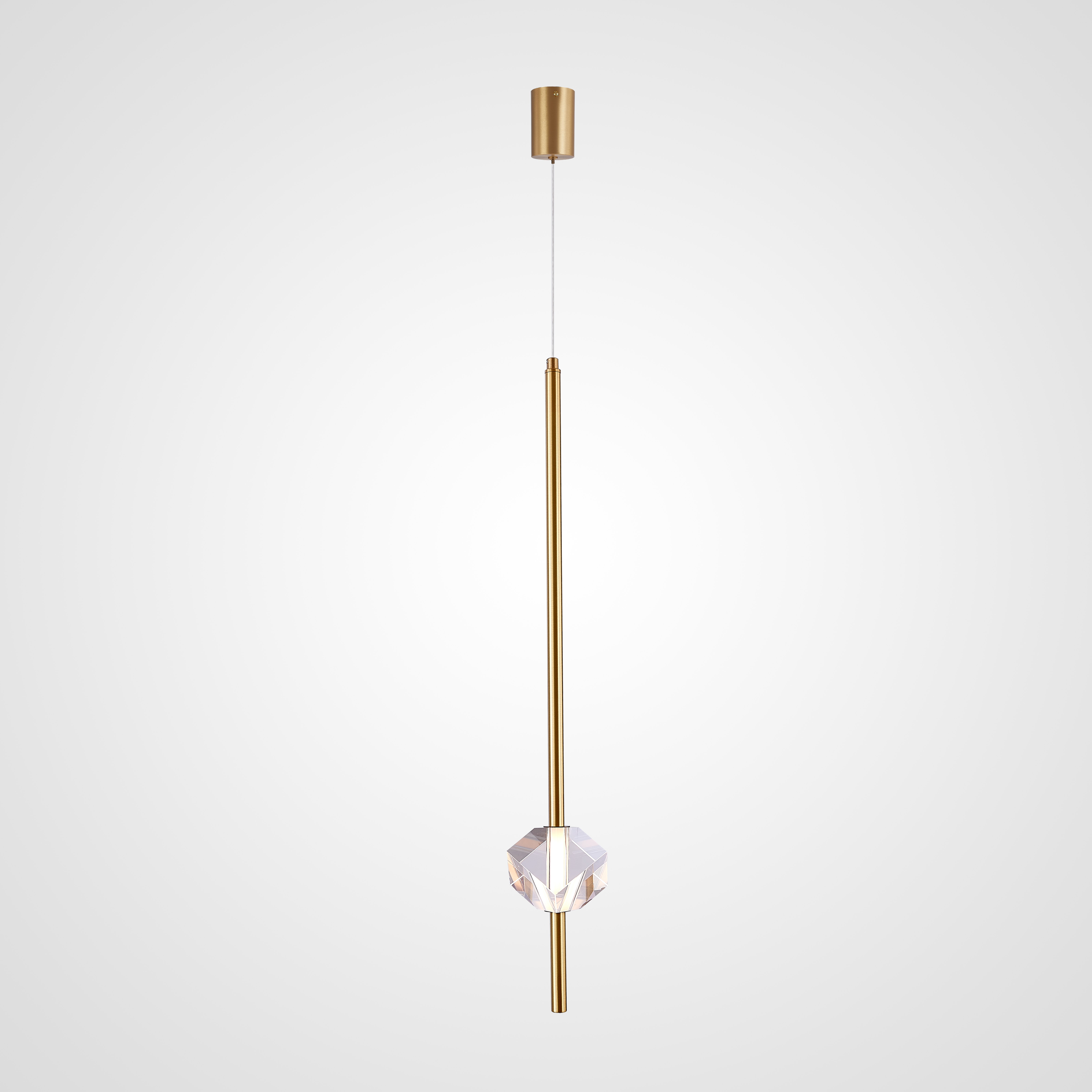 Подвесной светильник PARDIS A Brass 10*10*65 см, 1*LED*6W, 3000K, ImperiumLoft pardis01, Латунь