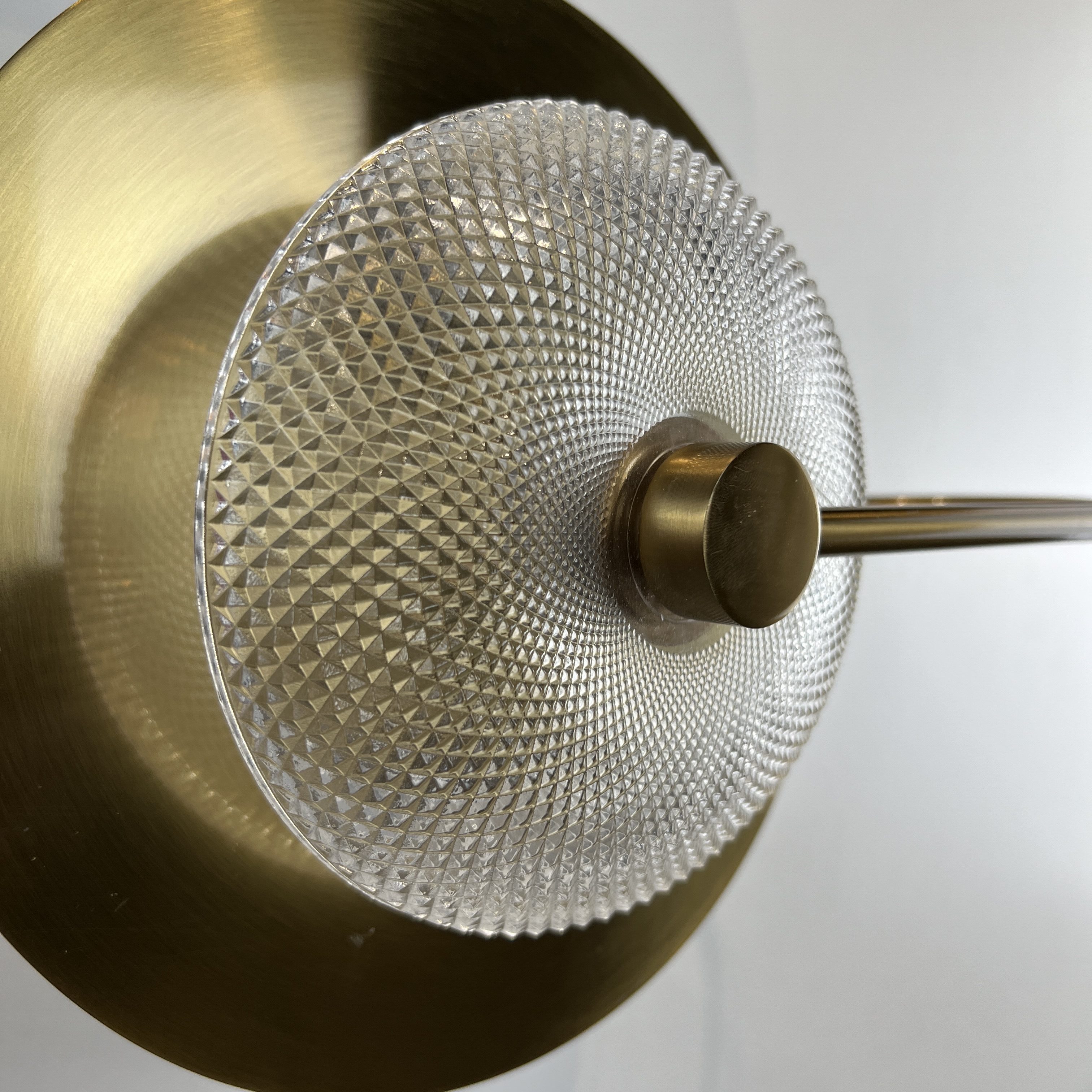 Бра Green Disk Double 28*28*59 см, 2*LED*5W, ImperiumLoft 44.651, Латунь