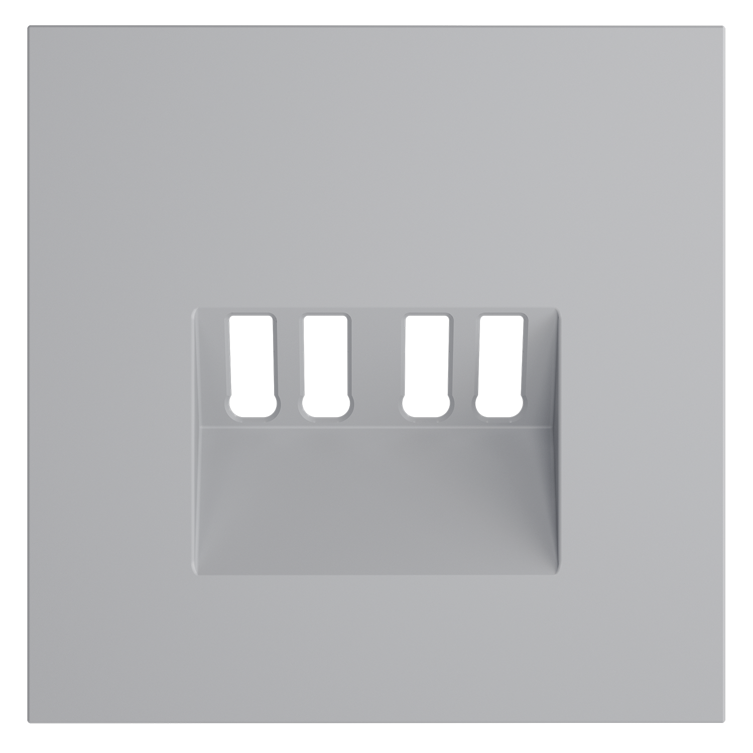 Накладка для розетки акустической 4-местной , S70, серый Voltum VLS001516