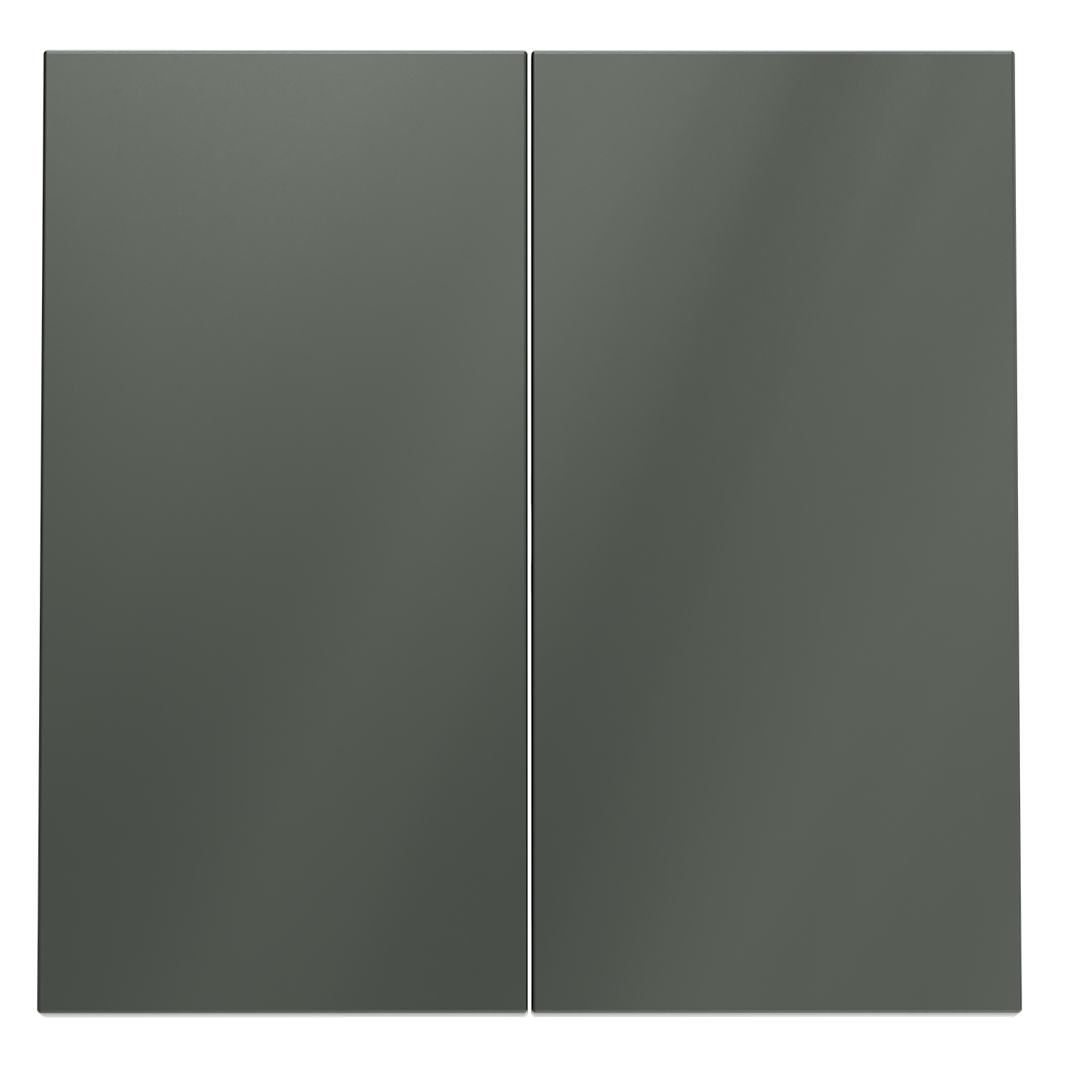 Клавиши для выключателя/переключателя двухклавишного, титан Voltum S70 VLS000306, Пластик Soft touch