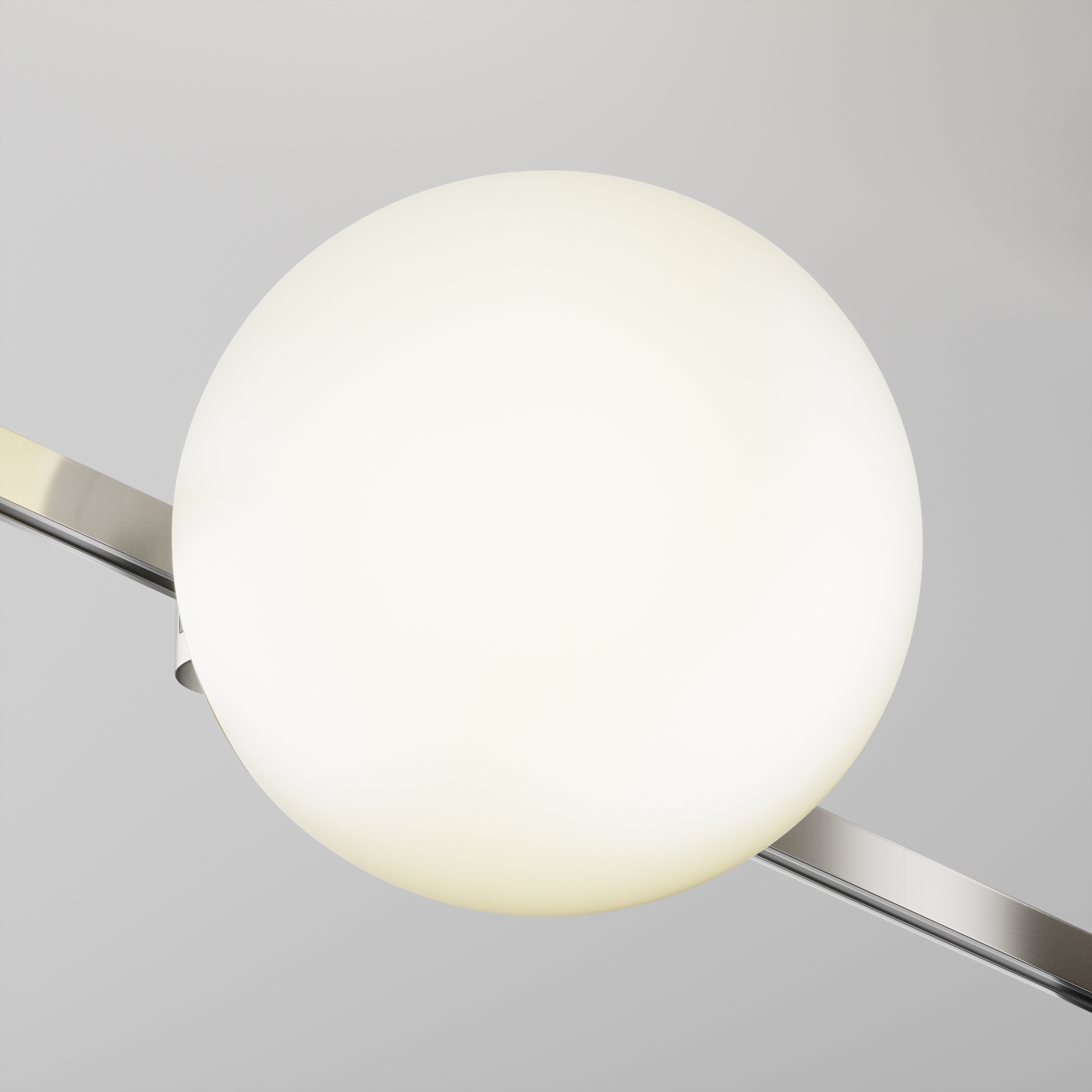 Трековый светильник 16,7*15*-15 см, *LED*8W, 3000K, Maytoni Technical Luna TR229-1-8W3K-PT, Платина