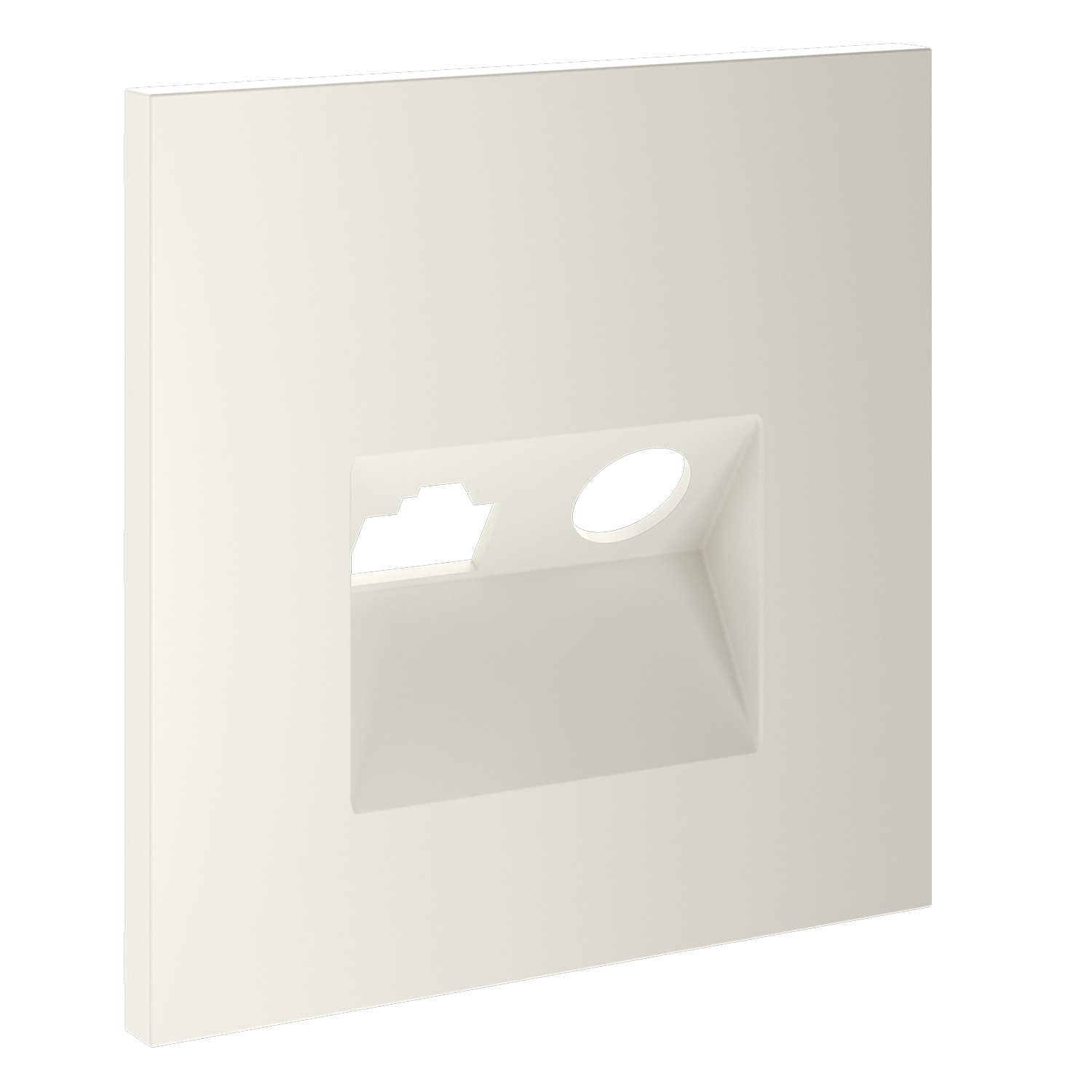 Накладка для розетки TV+RJ45 кат. 6, S70, хлопок Voltum VLS002713