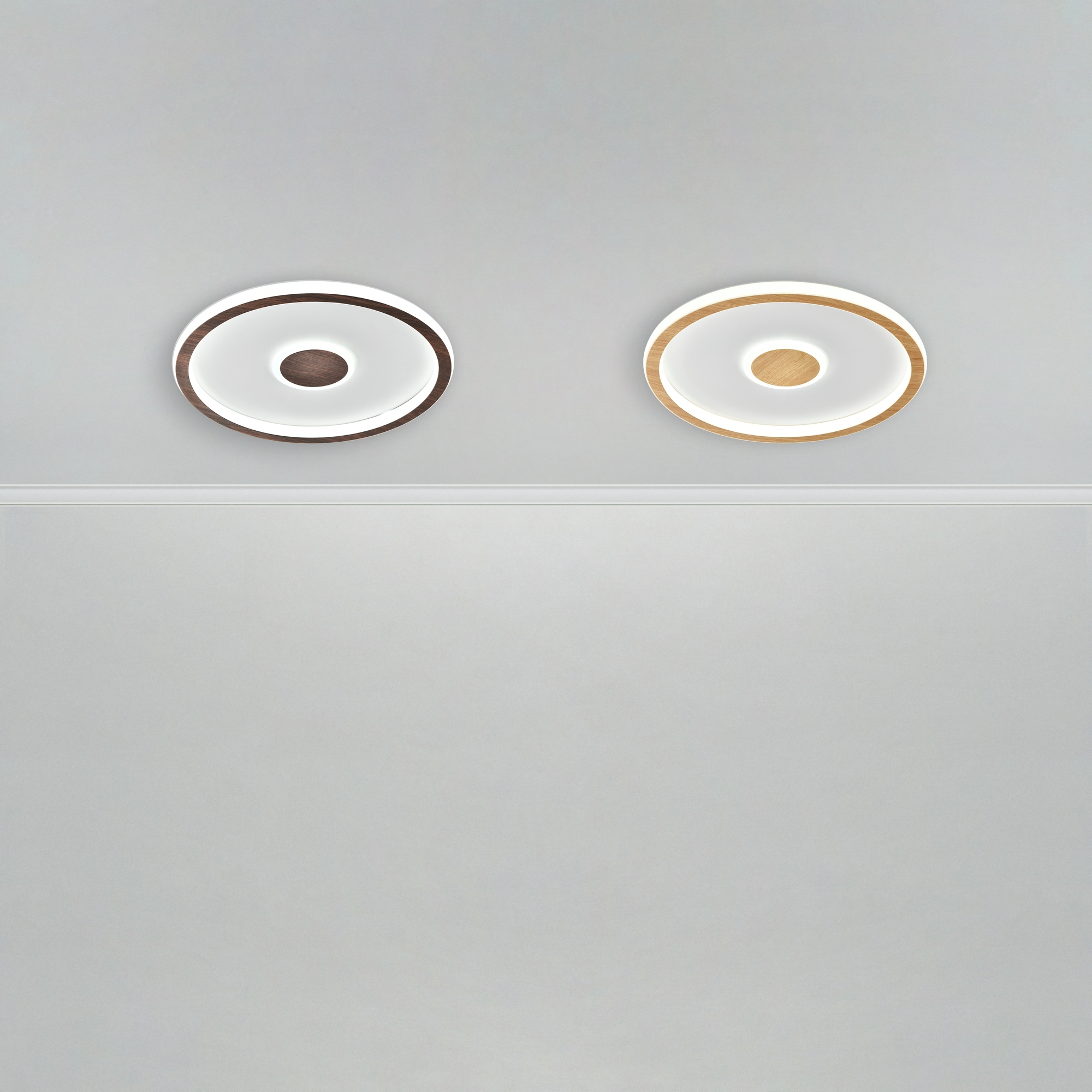 Светильник *60*-5,6 см, *LED*80W, Freya Орбита / Orbit FR5421CL-L80BR, Орех