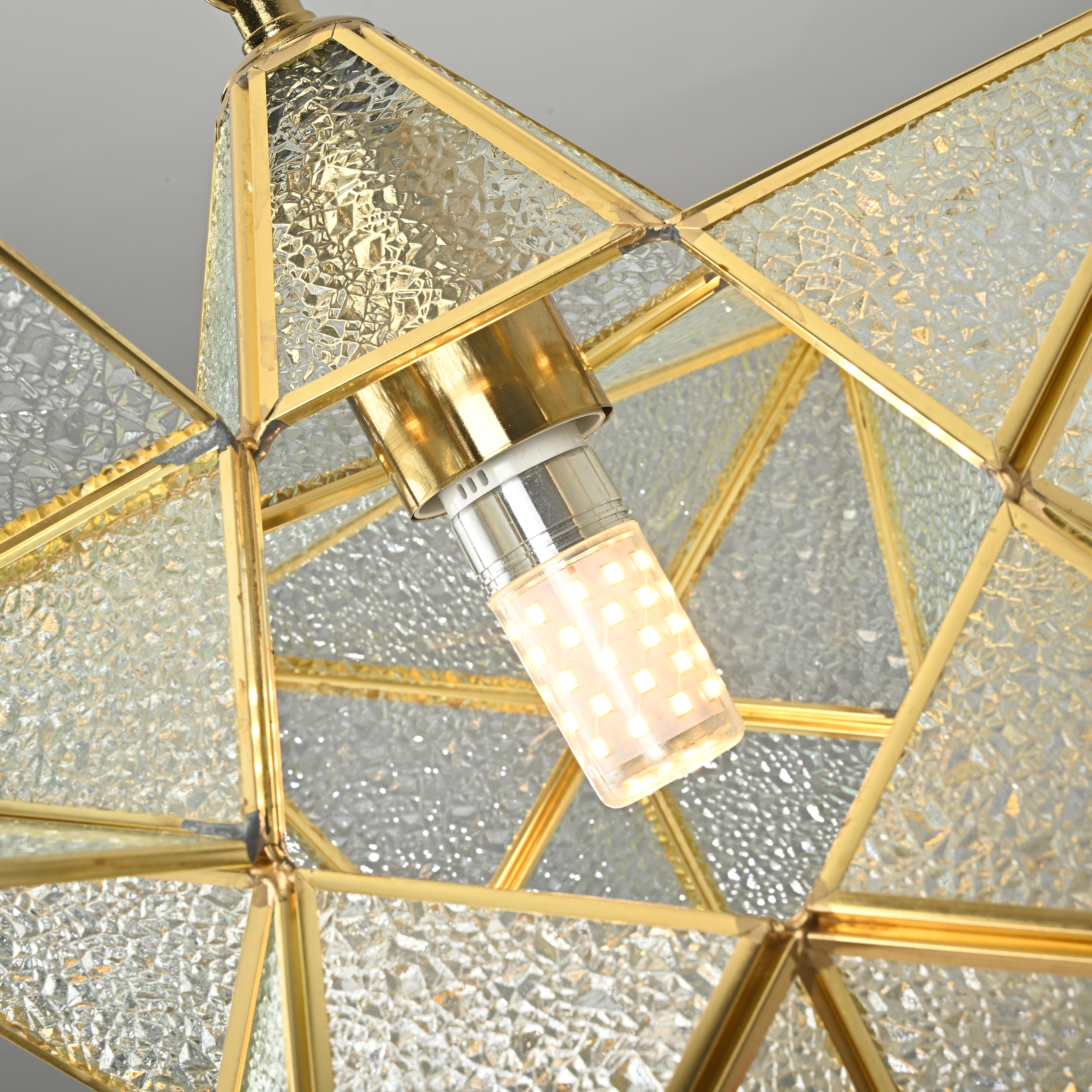 Подвесной светильник Star Effervescent D35 35*35*37 см, 1*E27*60W, ImperiumLoft 40.225, Золотистый