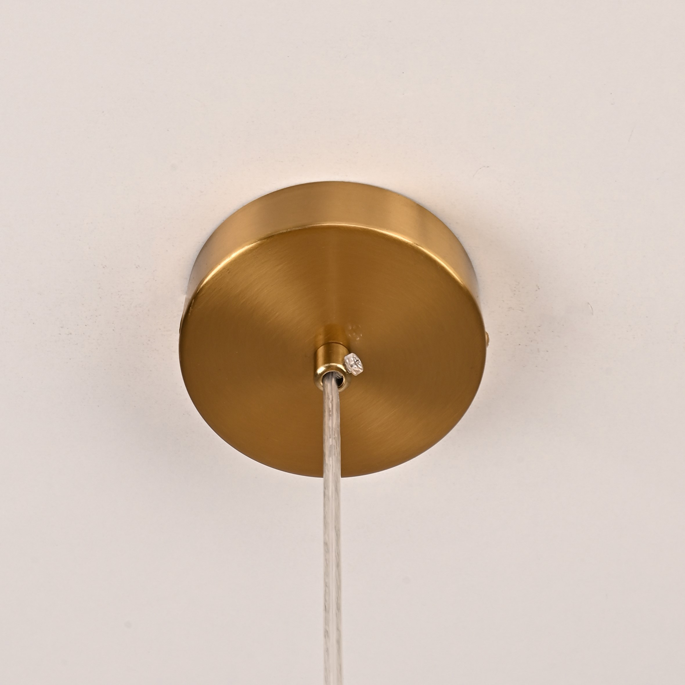 Люстра RH Utilitaire Disk Triple Pendant Brass 46*46*21 см, 3*E27*60W, ImperiumLoft 40.2339, Латунь