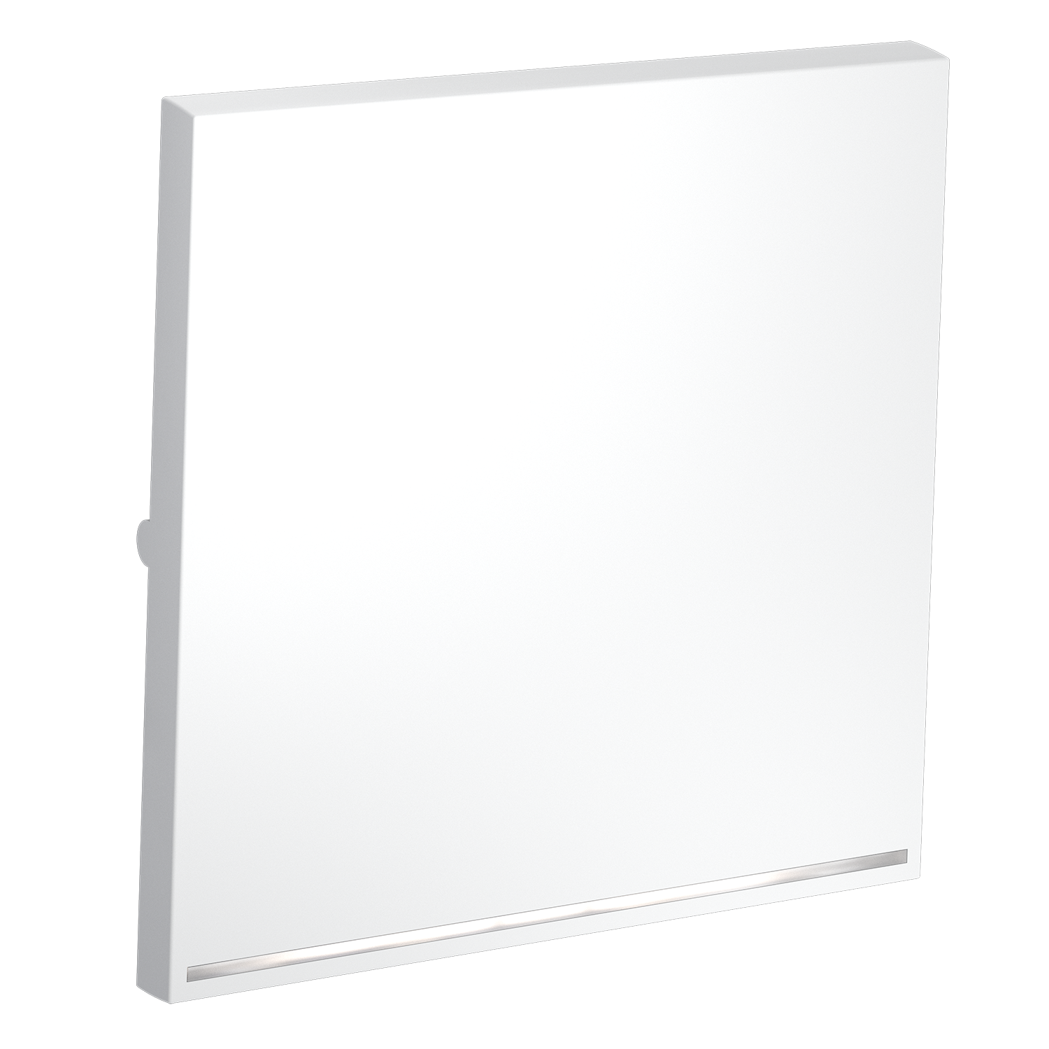 Клавиша для выключателя/переключателя одноклавишного с подсветкой, белый матовый Voltum S70 VLS000202, Пластик Soft touch