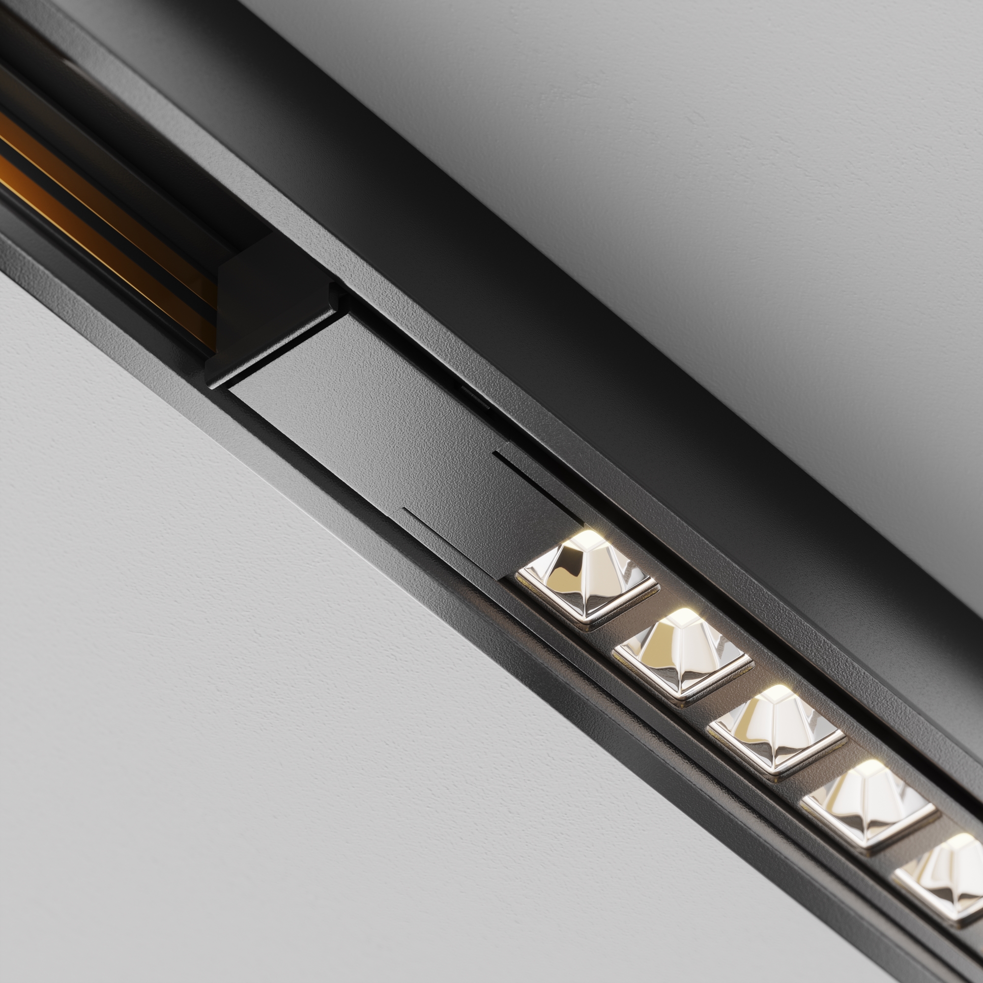 Трековый светильник Points Exility X 4000K 12Вт 40° 61*1*-1 см, *LED*12W, 1290K, Maytoni Technical  TR241-2-12W4K-B, Черный