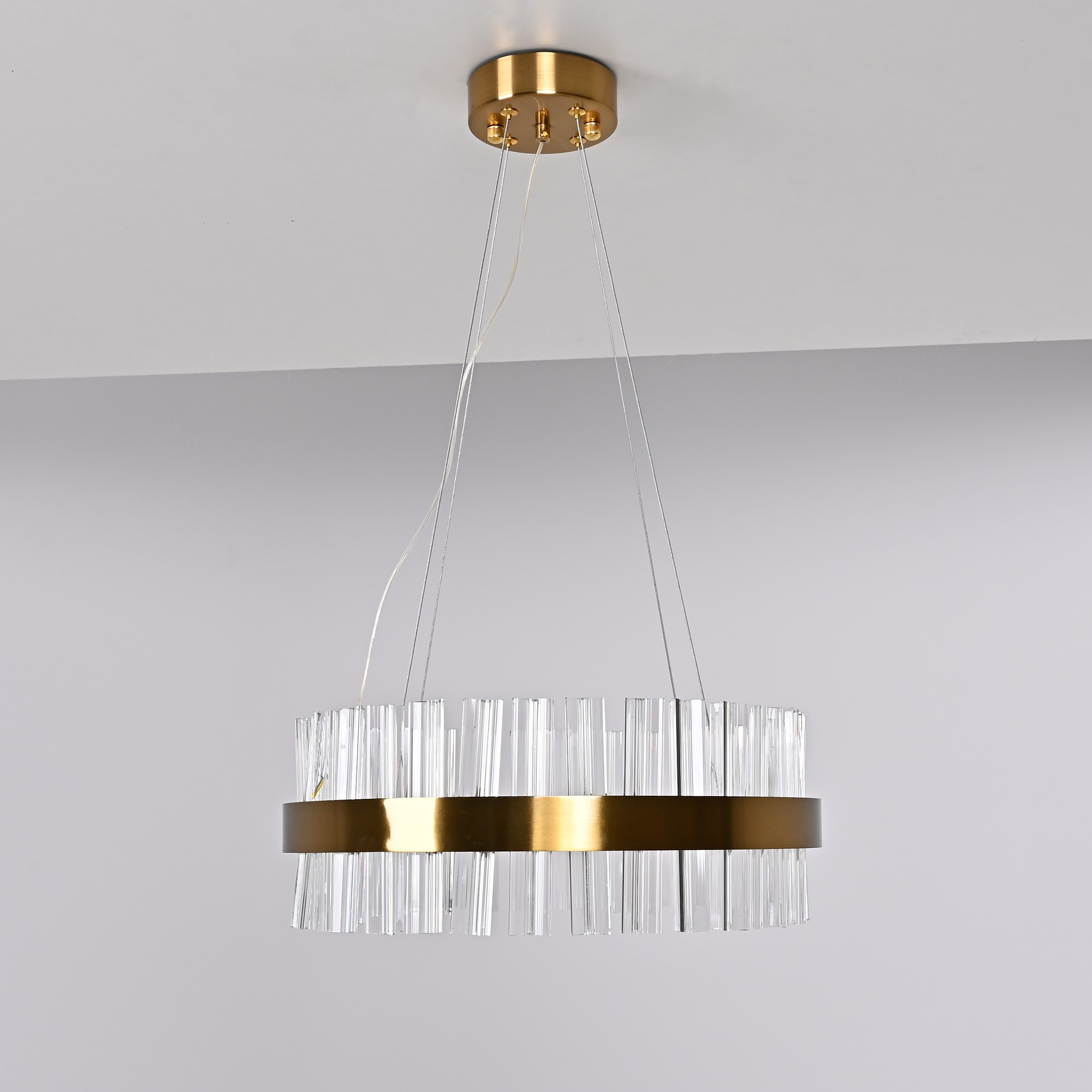 Подвесная люстра Saturno Not Baroncelli Suspension D40 40*40*18 см, 1*LED*20W, ImperiumLoft 40.1643-0, Золотистый