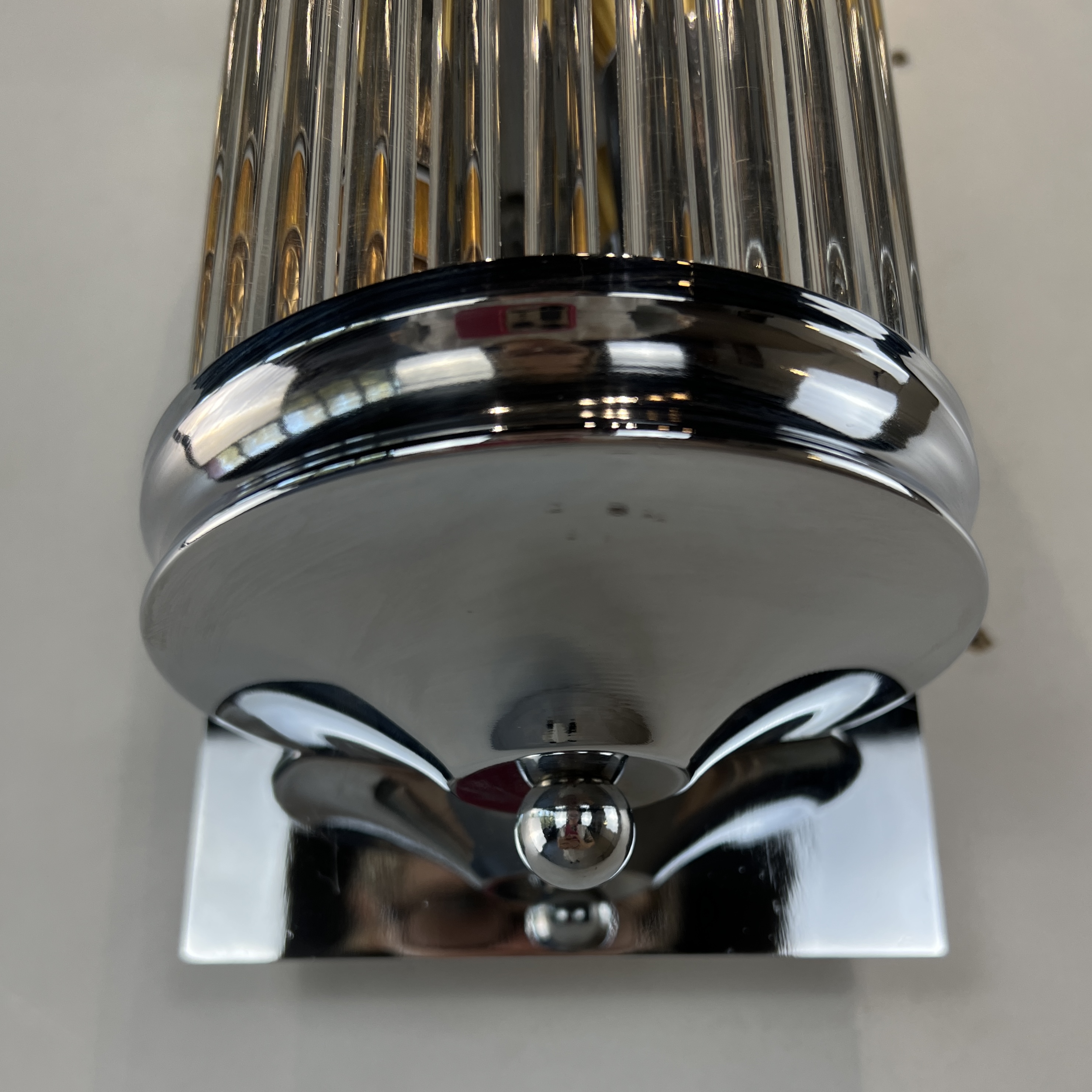 Бра Eichholtz Wall Lamp Glorious M 13*13*30 см, 1*E14*40W, ImperiumLoft 44.404, Хром