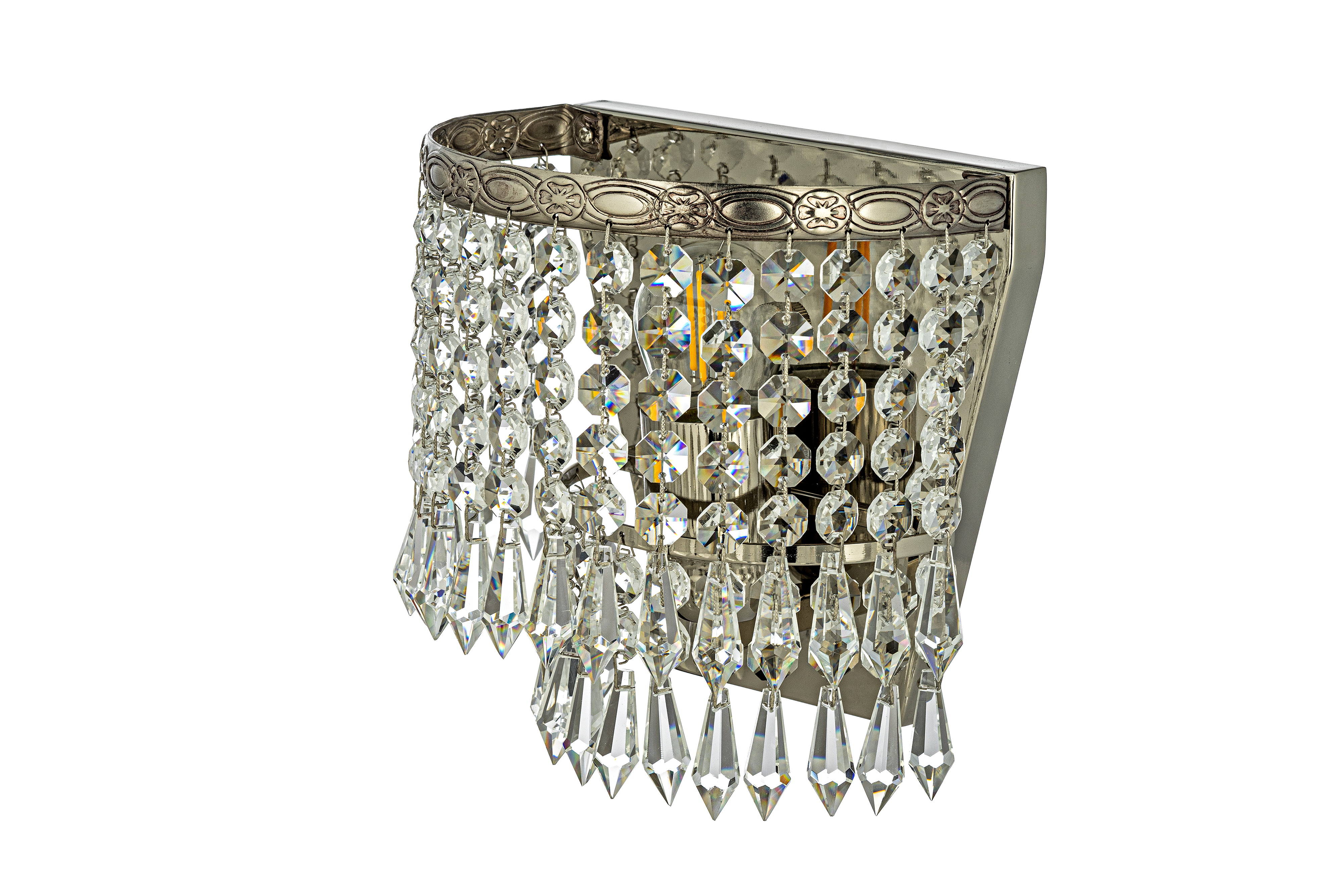 Бра *18*20 см, 1*E27*60W, Arti Lampadari Nonna Nickel Nonna E 2.10.501 N, Матовый никель