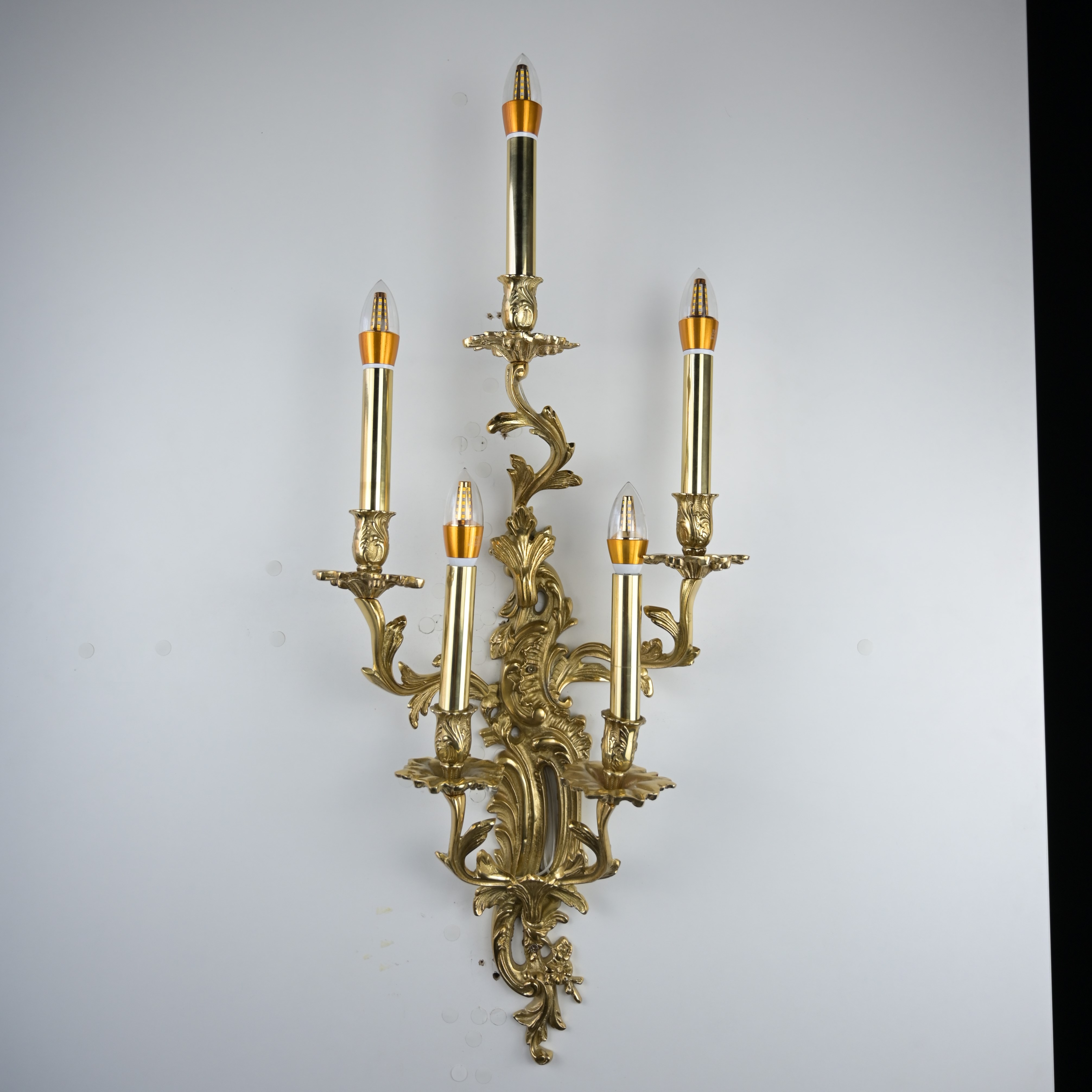 Бра Marcello Bad 85*40*40 см, 5*E14*40W, ImperiumLoft 255546-01, Золотистый