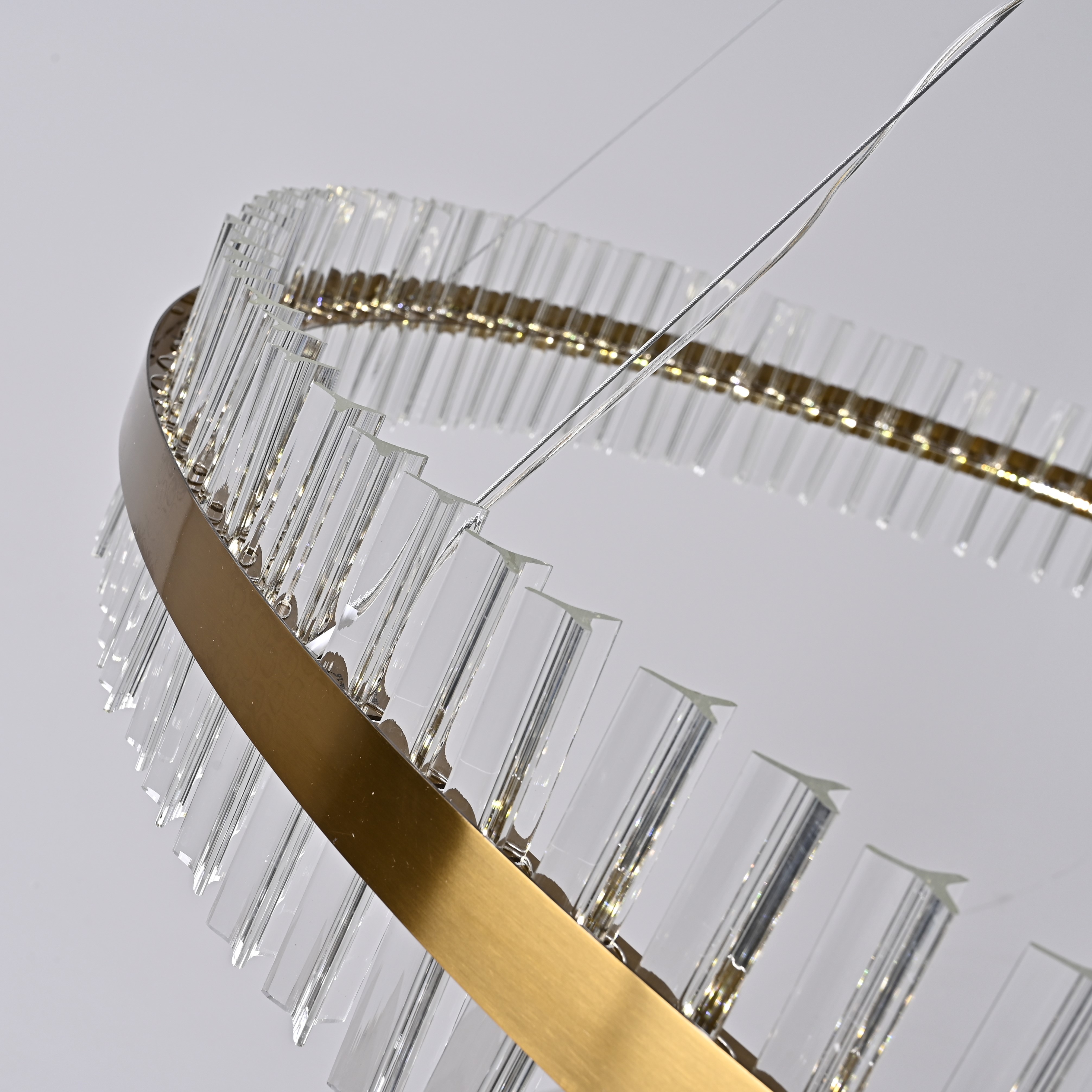 Подвесная люстра Saturno Not Baroncelli Suspension D150 150*150*150 см, 1*LED*50W, ImperiumLoft 40.1643-0, Золотистый