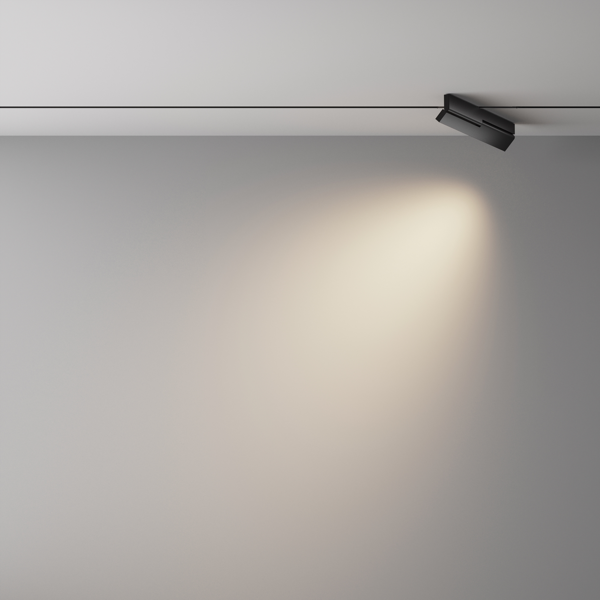 Трековый светильник Points Rot Exility X 4000K 12Вт 40° 28*1*-6 см, *LED*12W, 1360K, Maytoni Technical  TR242-2-12W4K-B, Черный