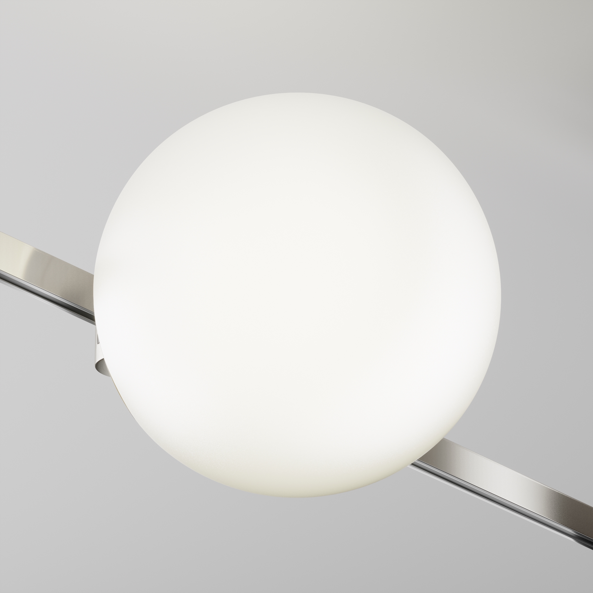 Трековый светильник 16,7*15*-15 см, *LED*8W, 4000K, Maytoni Technical Luna TR229-1-8W4K-PT, Платина
