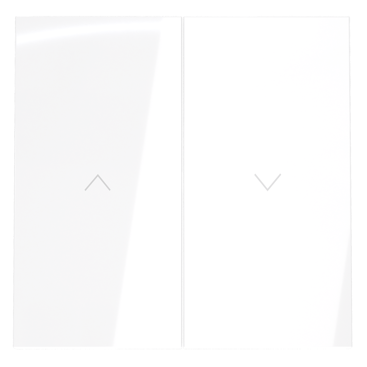 Клавиши для выключателя жалюзи, белый глянцевый Voltum S70 VLS002501, Пластик глянцевая